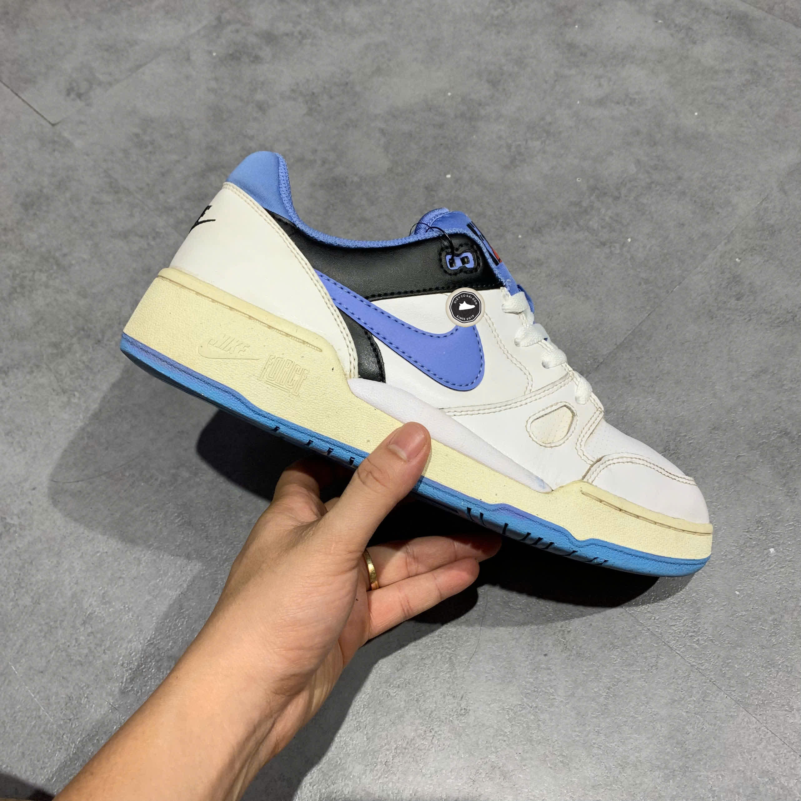 NIKE FULL FORCE LOW ‘POLAR BLUE’ FB1362‑100 SIZE 44 GIÀY 2HAND
