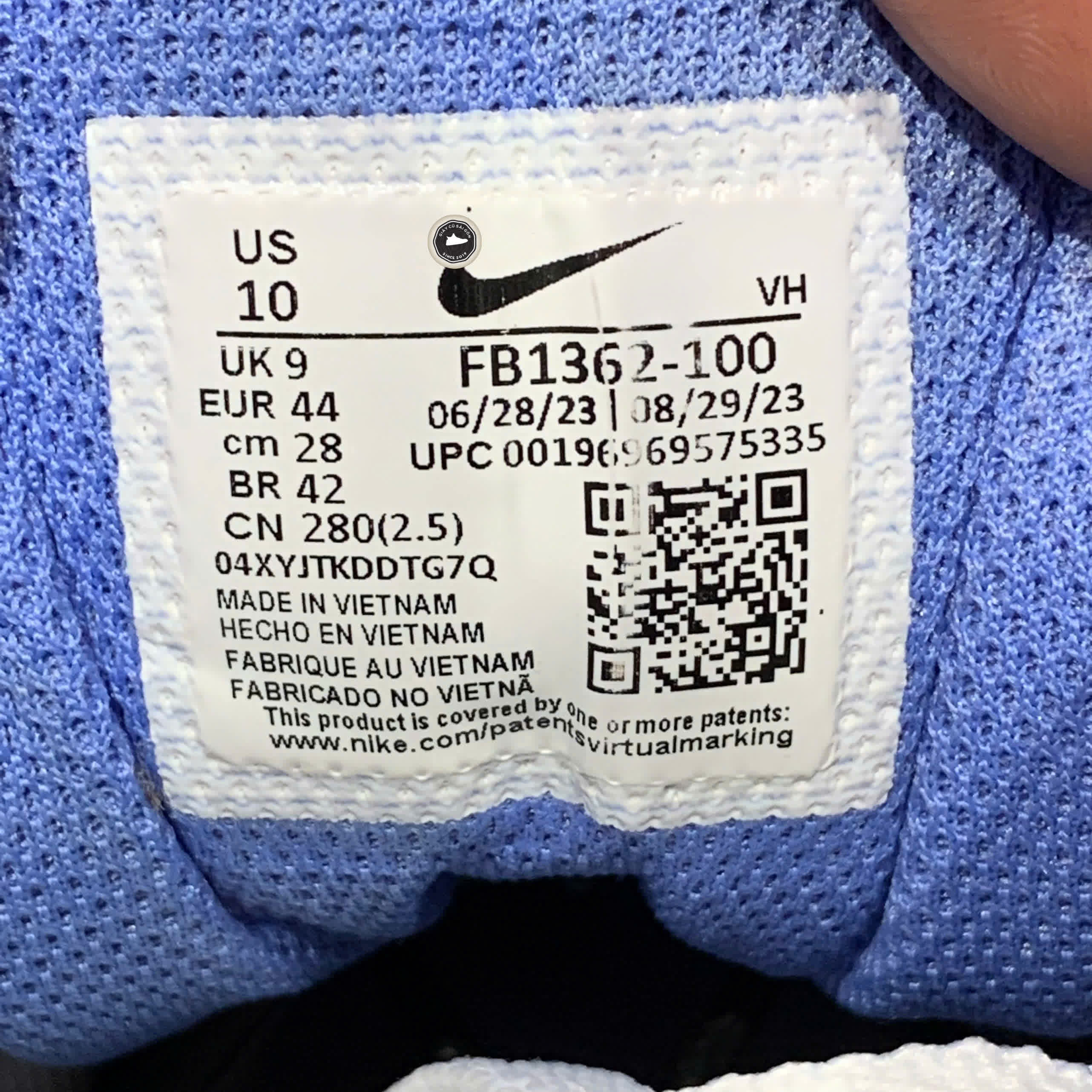 NIKE FULL FORCE LOW ‘POLAR BLUE’ FB1362‑100 SIZE 44 GIÀY 2HAND