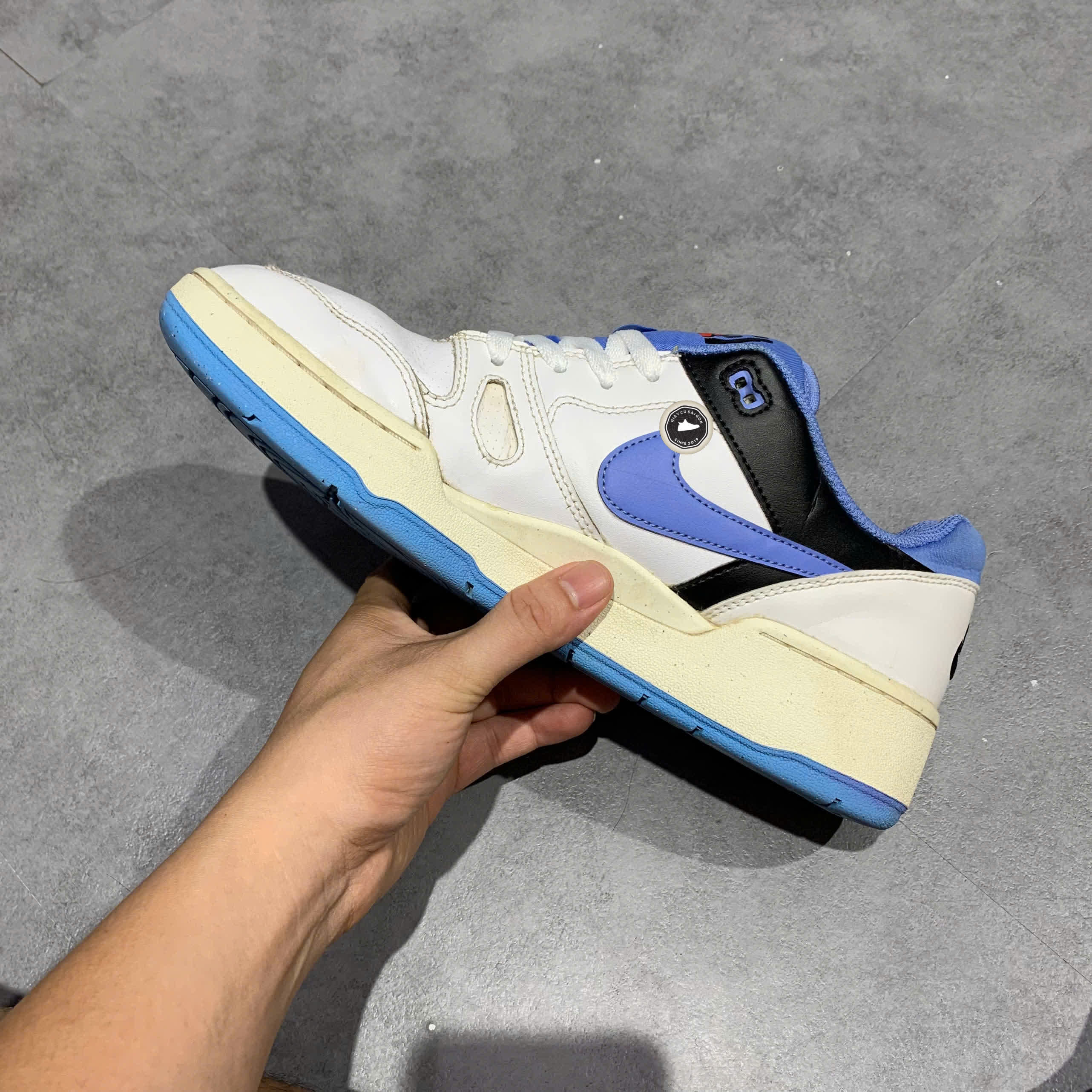 NIKE FULL FORCE LOW ‘POLAR BLUE’ FB1362‑100 SIZE 44 GIÀY 2HAND