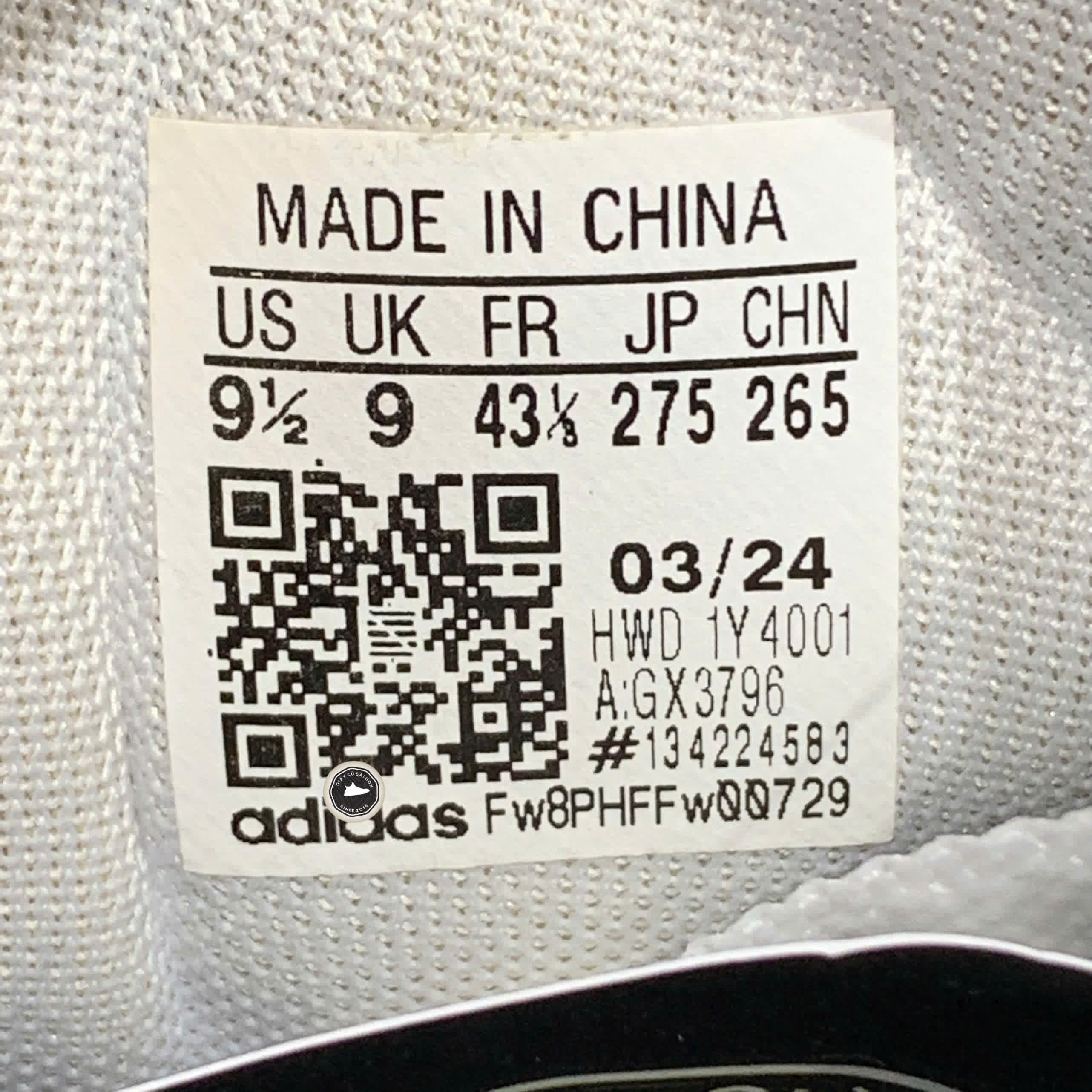 ADIDAS ENTRAP 'WHITE BLACK GREEN' - SIZE 43 1/3 - GIÀY 2HAND CHÍNH HÃNG