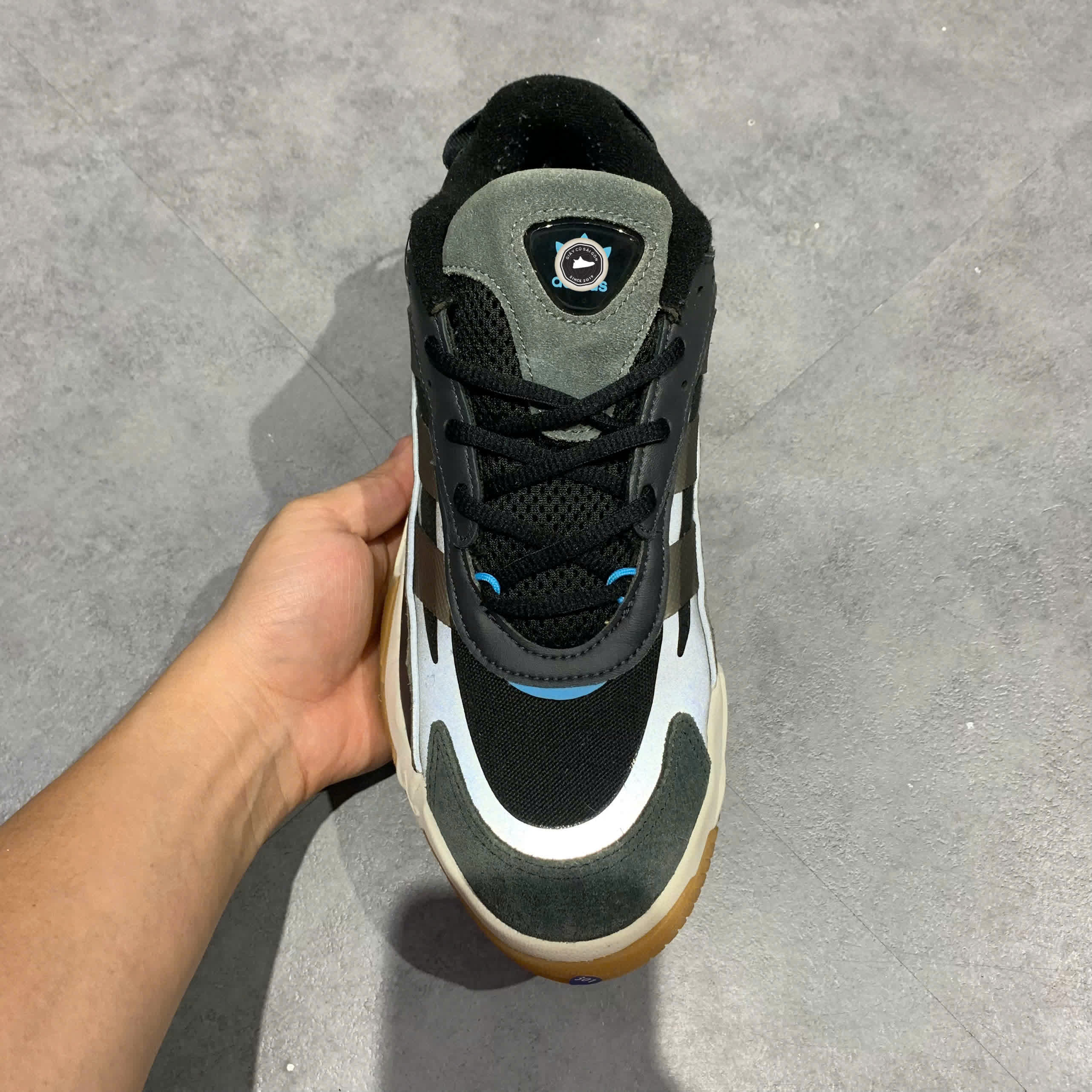 ADIDAS NITEBALL 2.0 'BLACK/GUM' – GZ3627 – SIZE 41 1/3 GIÀY 2HAND CHÍNH HÃNG [PVN19249]