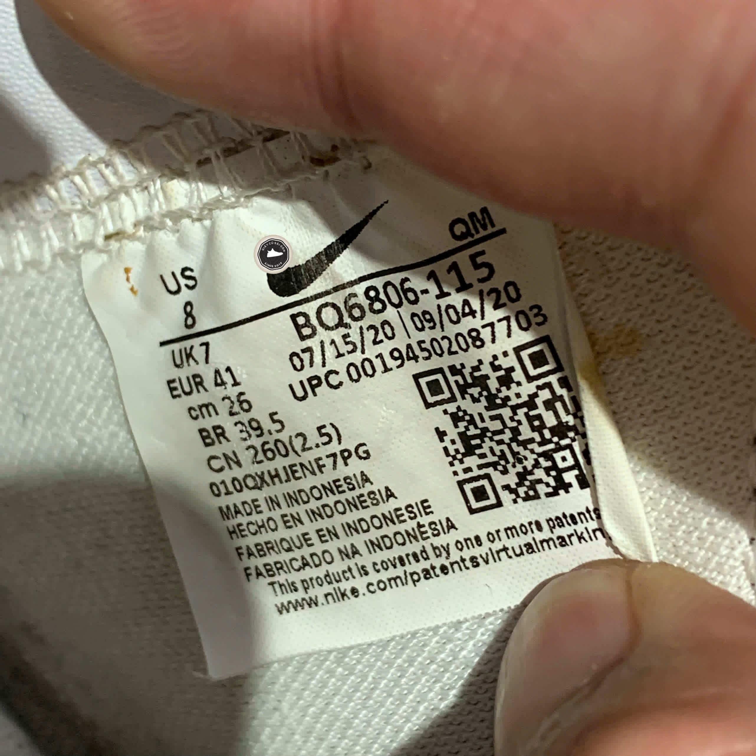 NIKE BLAZER MID ’77 VINTAGE WHITE PINE GREEN – BQ6806 115 – GIÀY 2HAND CHÍNH HÃNG [PVN19212]