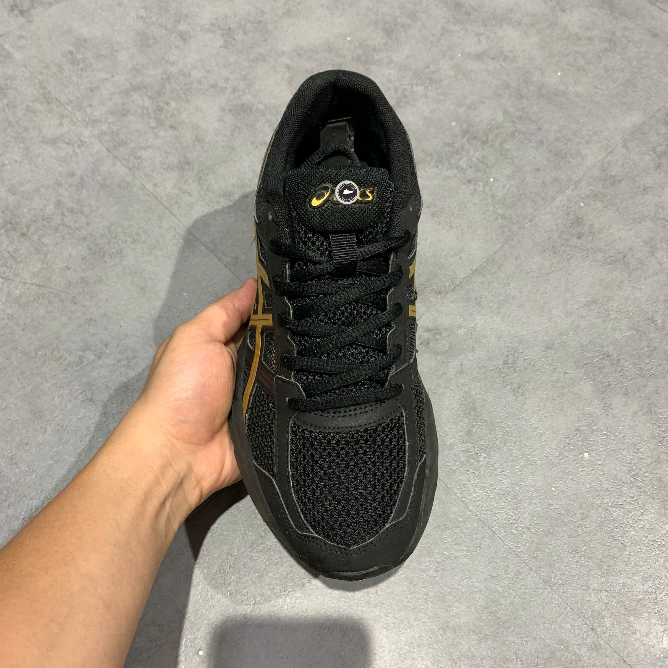 ASICS GEL‑CONTEND 4 'BLACK/GOLD' – T8D4Q‑013 – GIÀY 2HAND CHÍNH HÃNG [PVN19438]