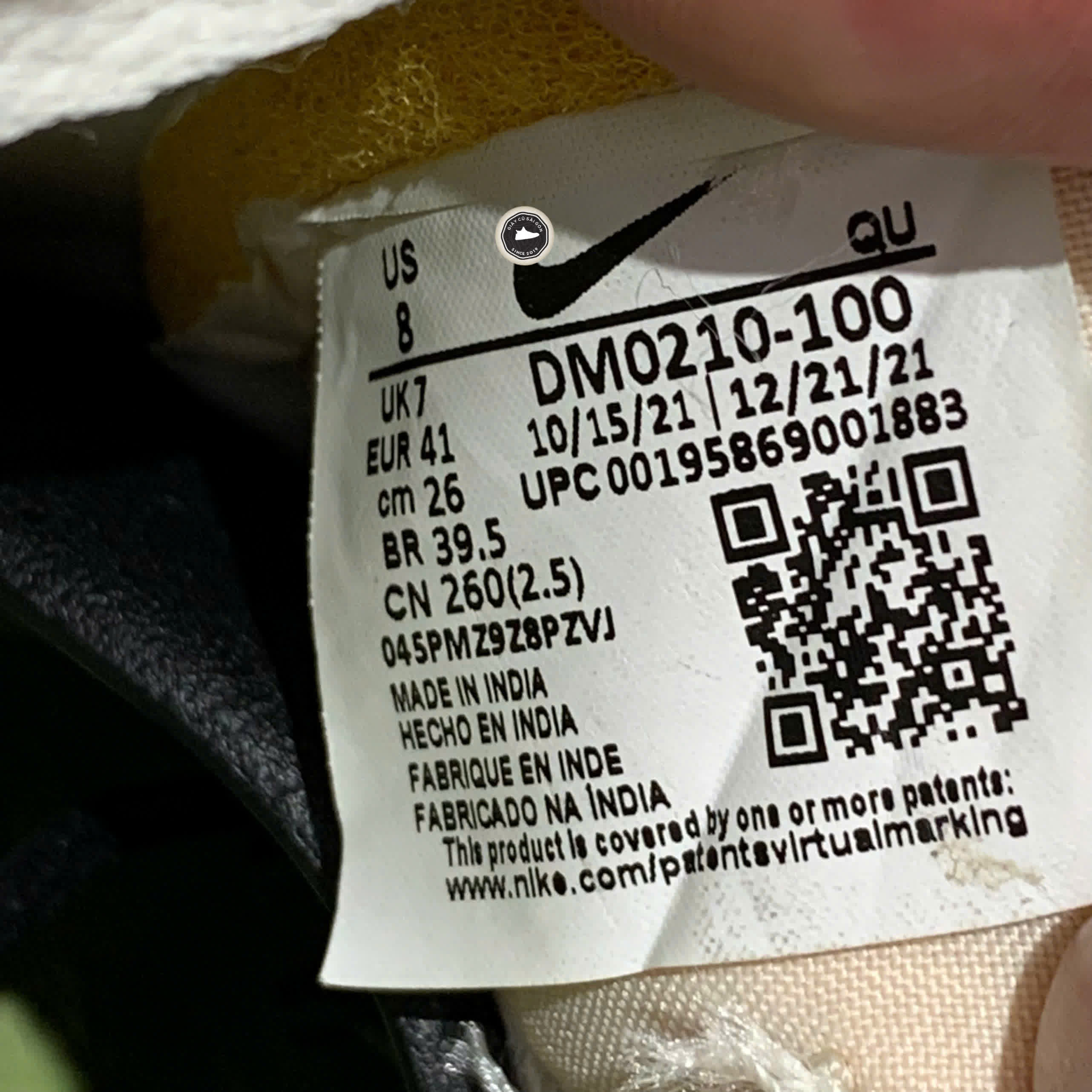 NIKE BLAZER LOW ’77 SE NEXT NATURE “SUN CLUB” – DM0210‑100 – GIÀY 2HAND CHÍNH HÃNG [PVN194?]
