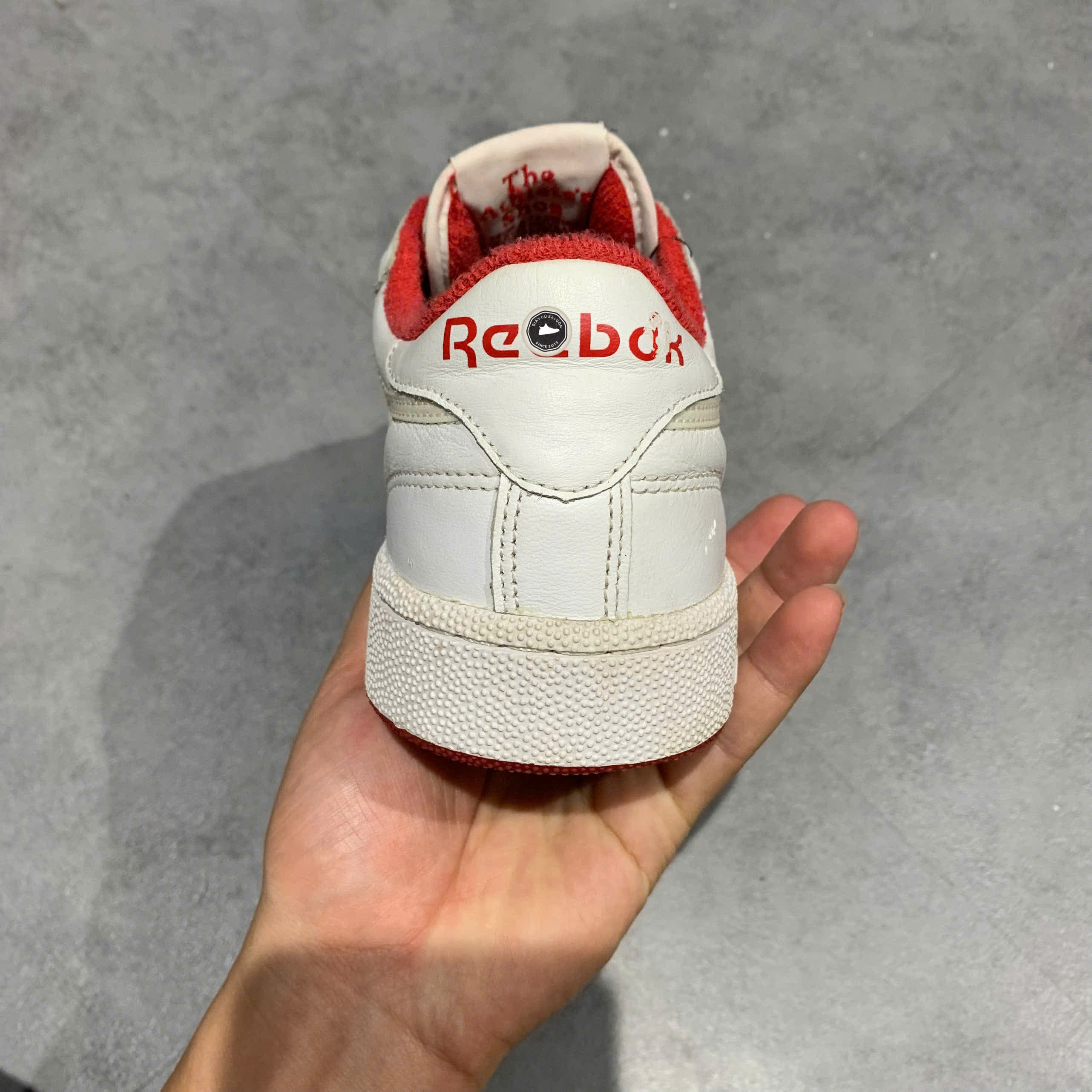 REEBOK CLUB C 85 ‘WHITE/RED’ – FY9424 – GIÀY 2HAND CHÍNH HÃNG [PVN19229]