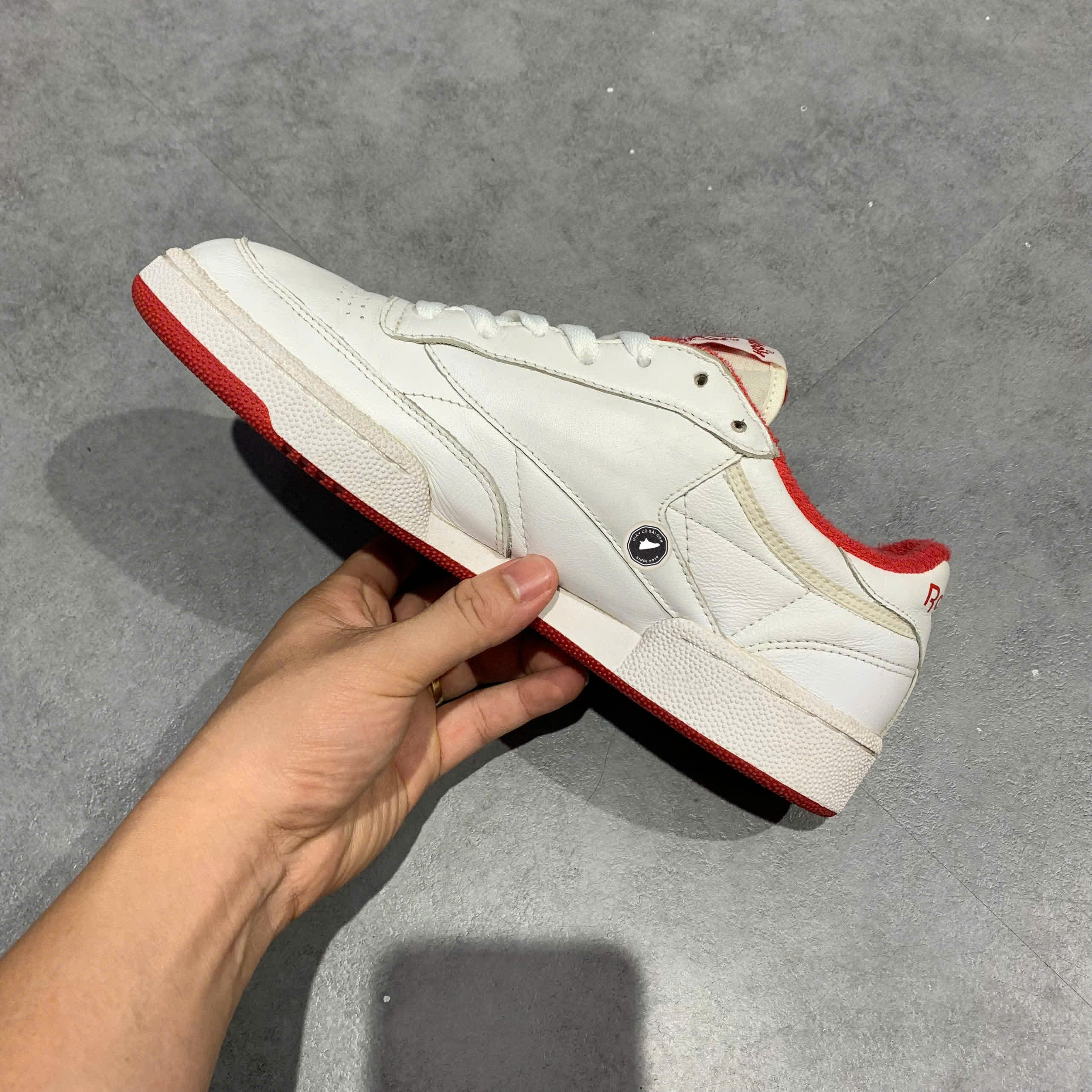 REEBOK CLUB C 85 ‘WHITE/RED’ – FY9424 – GIÀY 2HAND CHÍNH HÃNG [PVN19229]