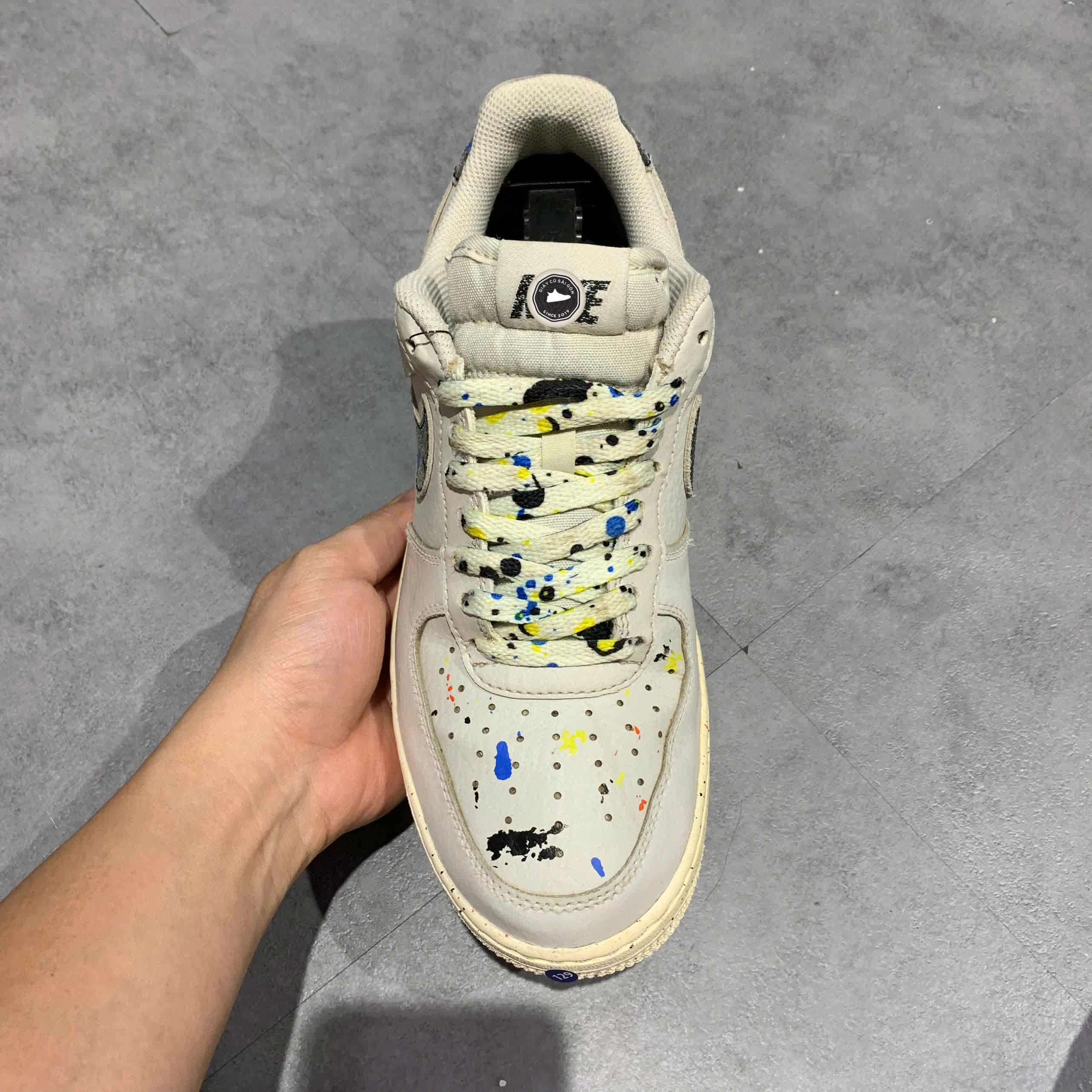 NIKE AIR FORCE 1 ’07 LV8 PAINT SPLATTER CZ0339 001 – GIÀY 2HAND CHÍNH HÃNG PVN19465