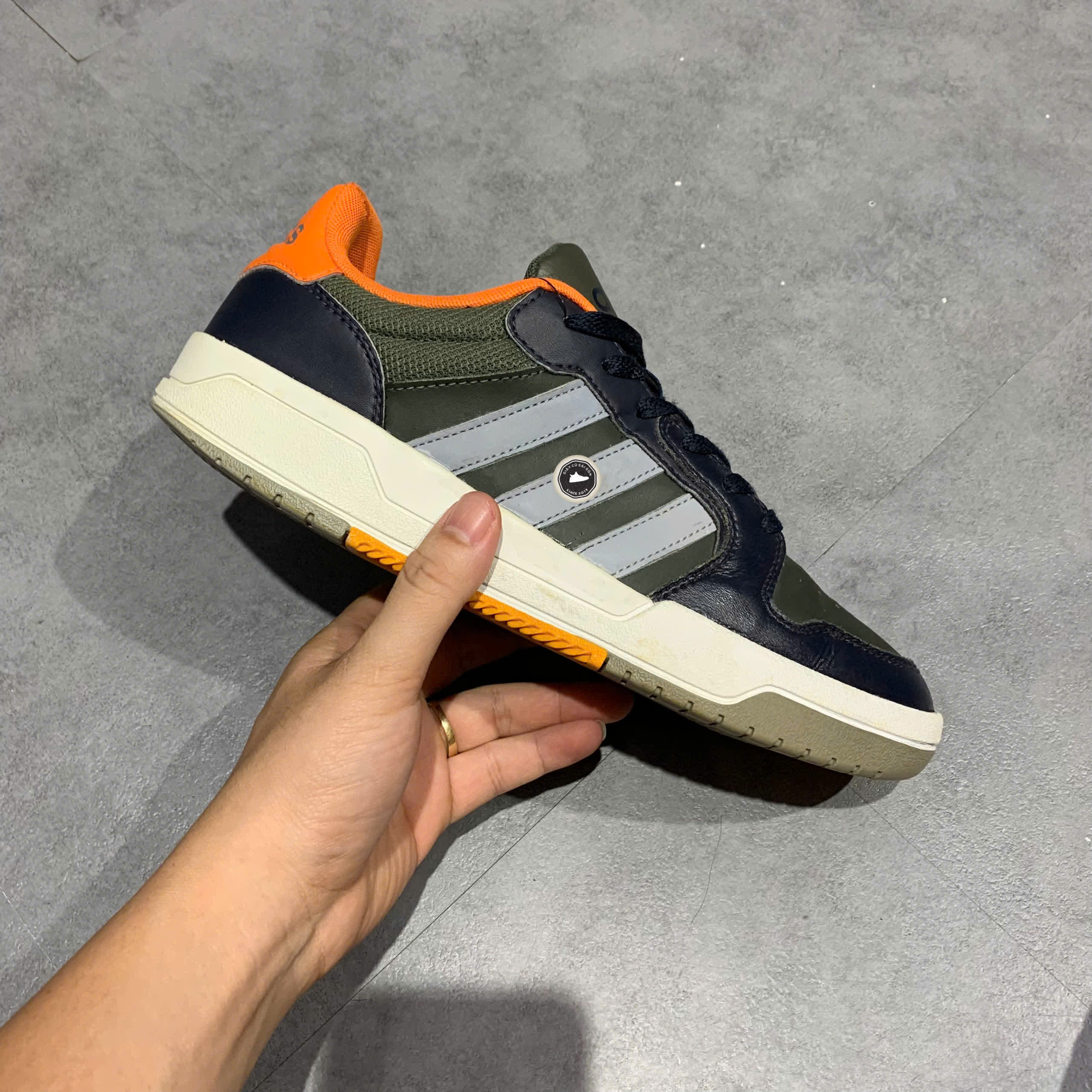 ADIDAS NEO ENTRAP BLACK ORANGE – EH1478 – GIÀY 2HAND CHÍNH HÃNG [PVN19455]