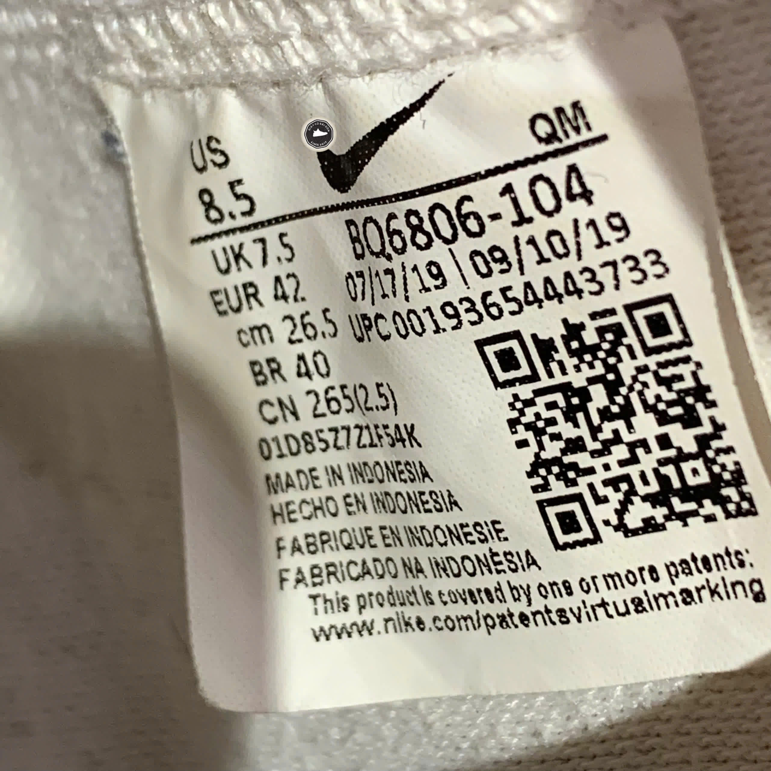 NIKE BLAZER MID ’77 VINTAGE BQ6806 104 GIÀY 2HAND CHÍNH HÃNG [PVN19238]