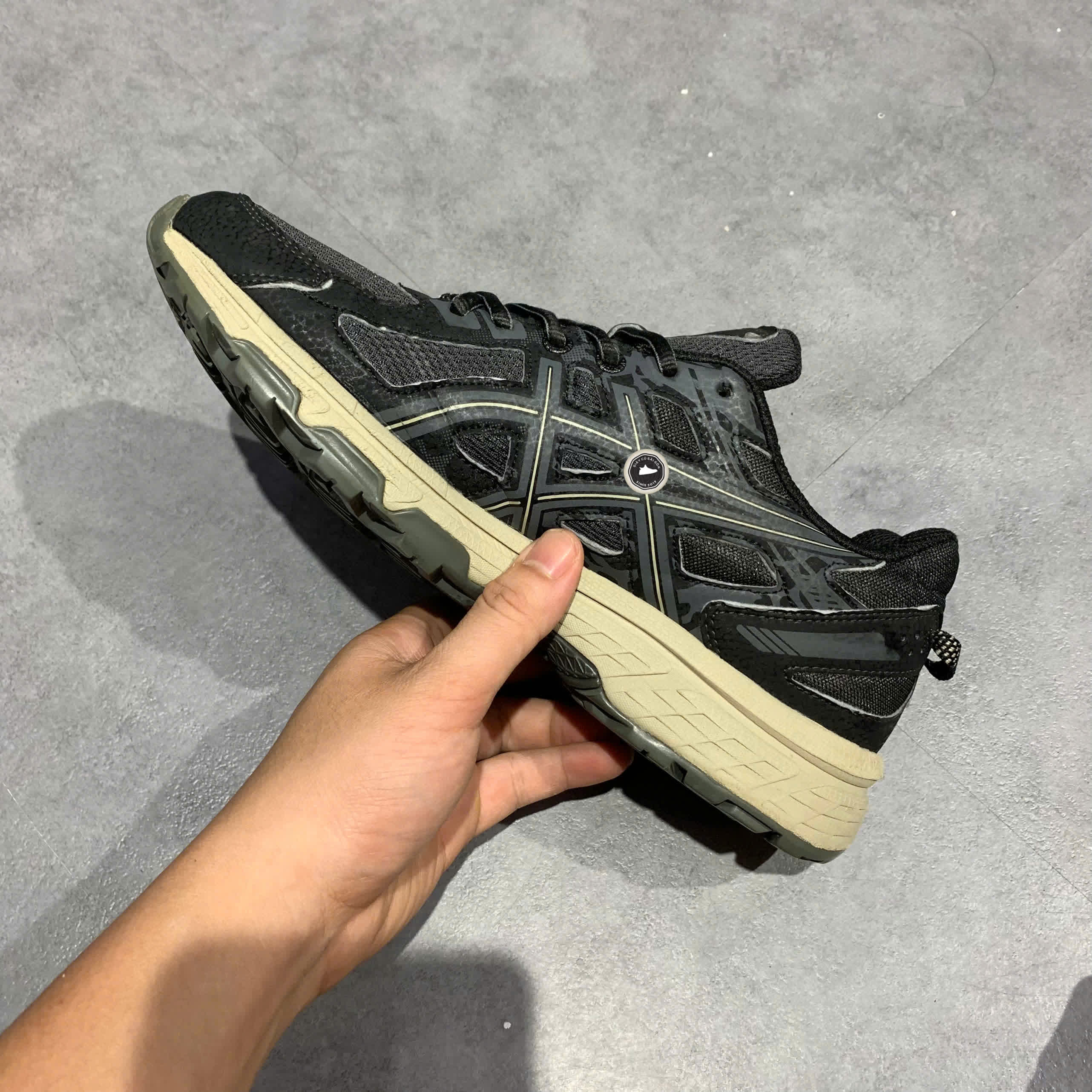ASICS GEL VENTURE 6 VINTAGE ‘BLACK’ – SIZE 40.5 – GIÀY 2HAND CHÍNH HÃNG