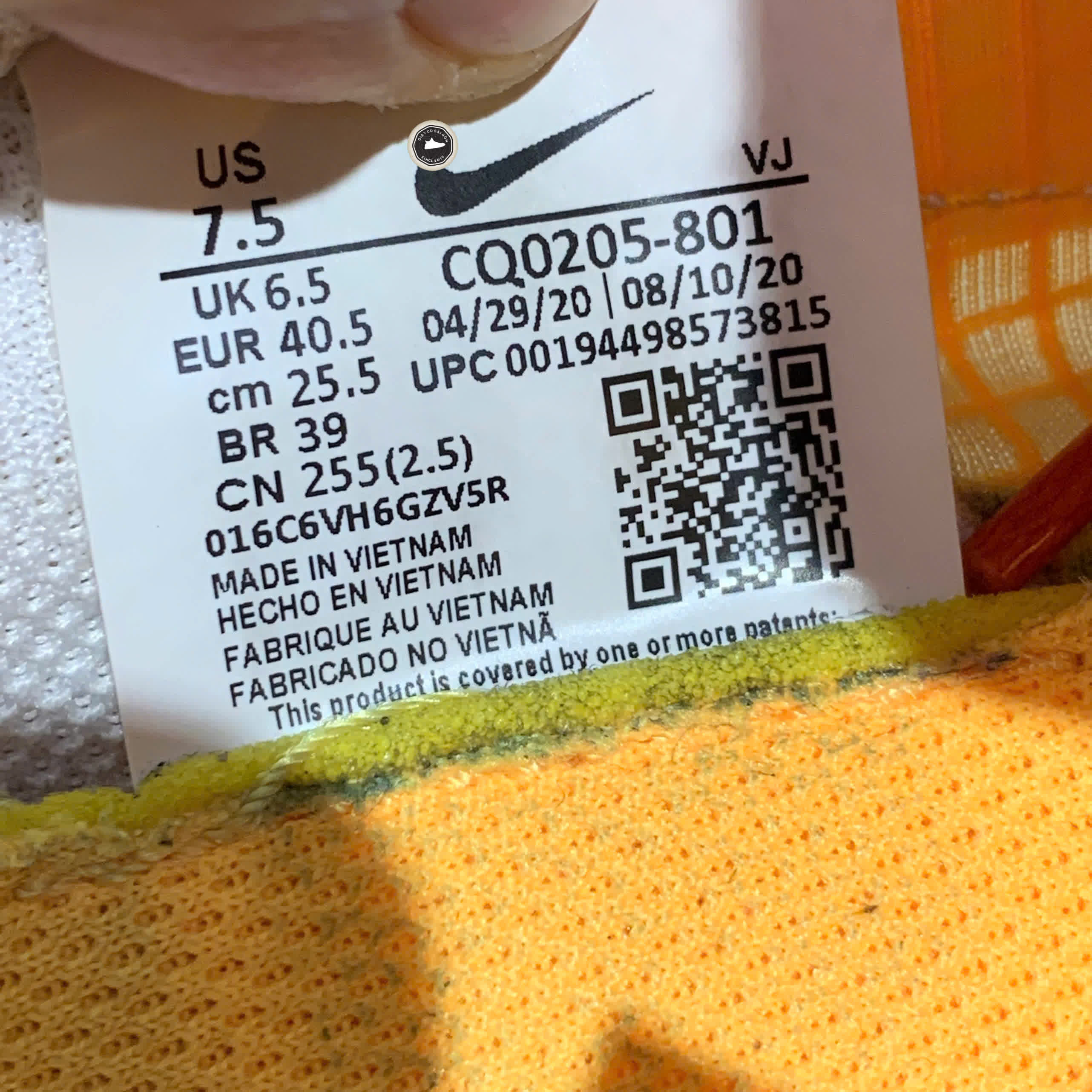 NIKE D/MS/X WAFFLE ‘MANTRA ORANGE WHITE’ – CQ0205‑801 – SIZE 40.5 – GIÀY 2HAND CHÍNH HÃNG