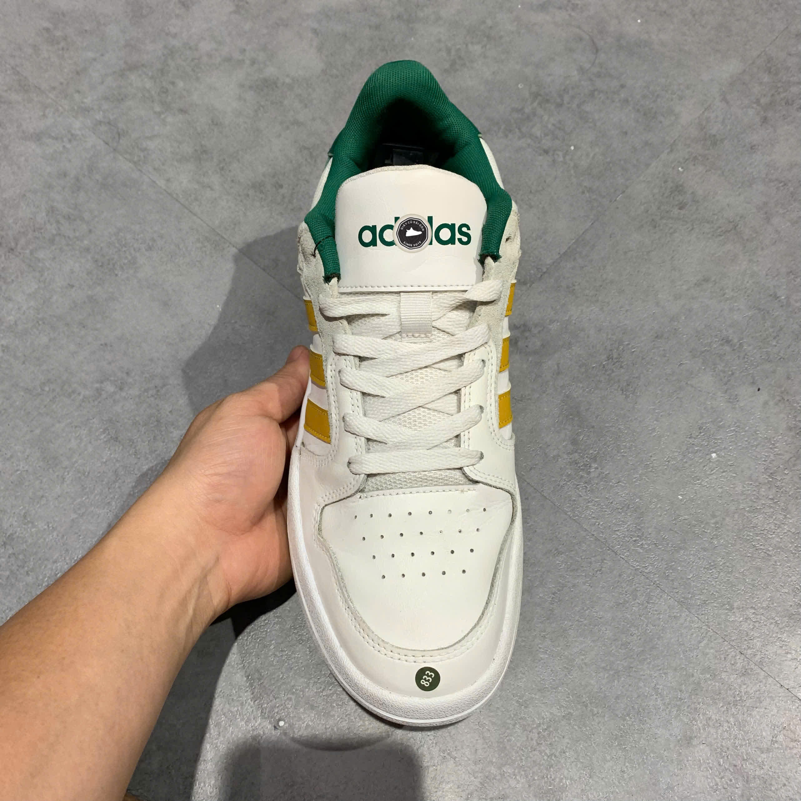 ADIDAS ENTRAP ‘WHITE YELLOW GREEN’ – G55068 SIZE 43 1/3 – GIÀY 2HAND CHÍNH HÃNG