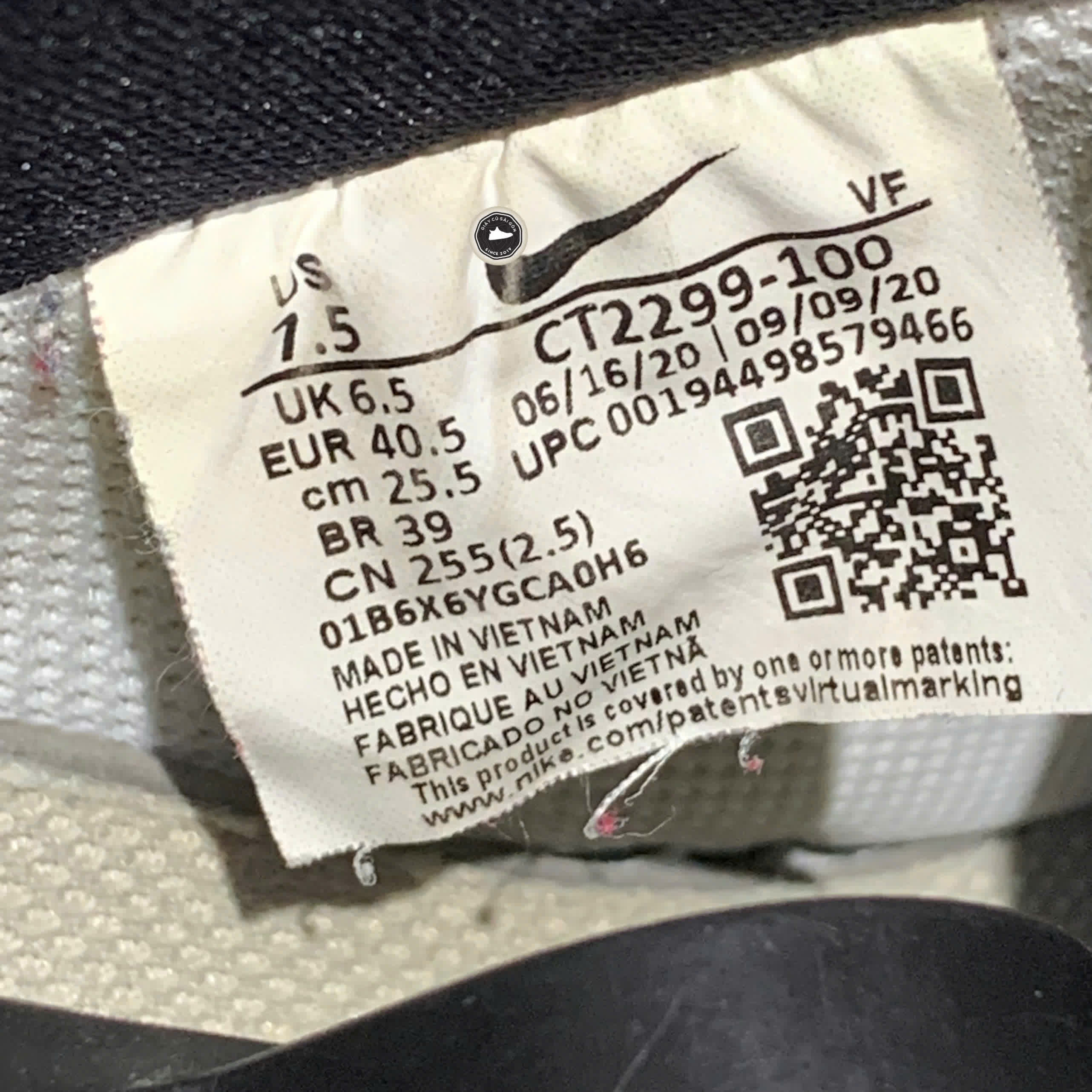 NIKE AIR FORCE 1 LOW 3M SUMMIT WHITE – CT2299 100 SIZE 40.5 – GIÀY 2HAND CHÍNH HÃNG