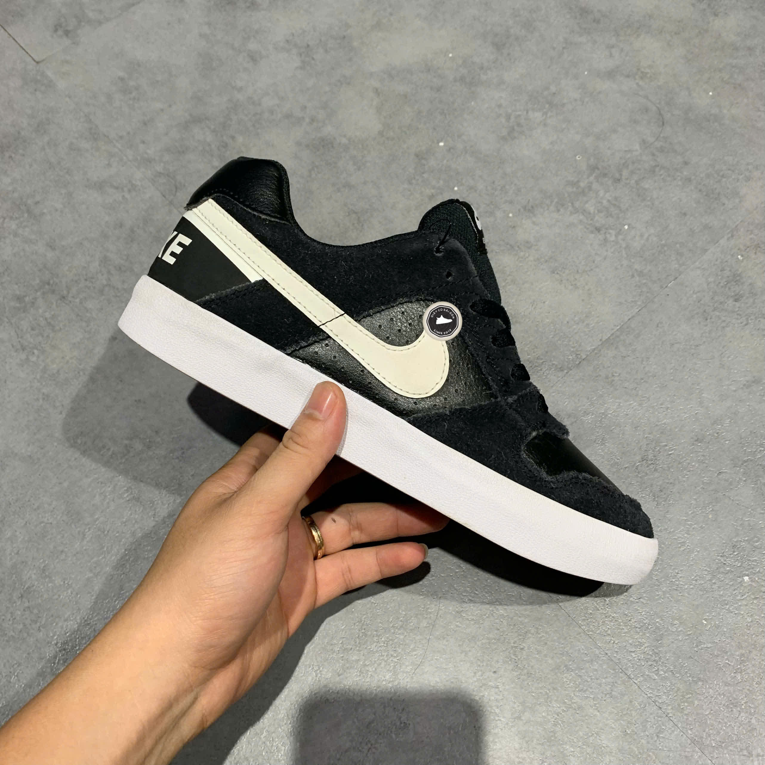 NIKE SB DELTA FORCE VULC ‘BLACK’ – 942237 010 SIZE 40 – GIÀY 2HAND CHÍNH HÃNG
