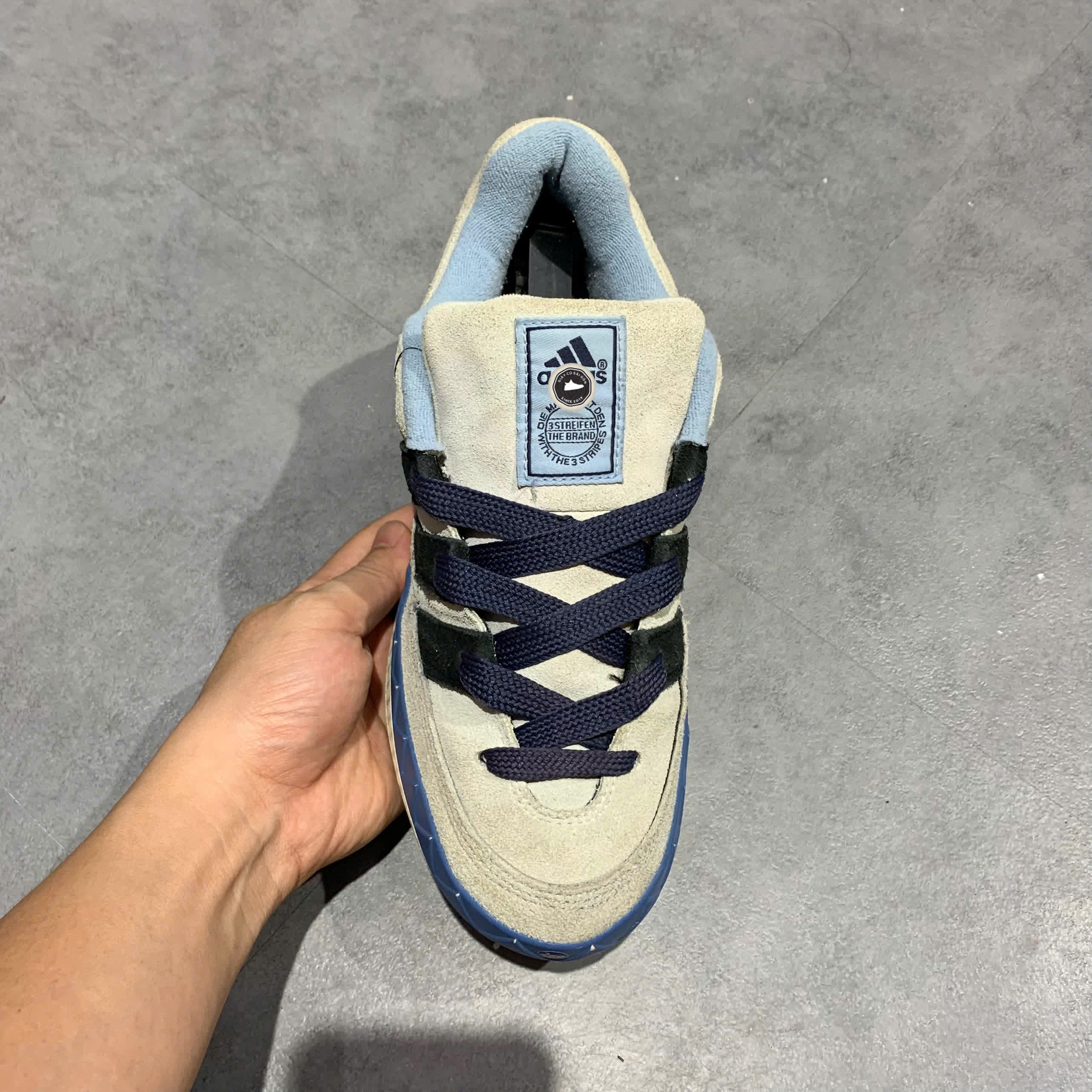 ADIDAS WOMEN CAMPUS ‘WHITE CHALK/GUM’ IG6006 – SIZE 40 2/3 GIÀY 2HAND CHÍNH HÃNG [PVN19166]