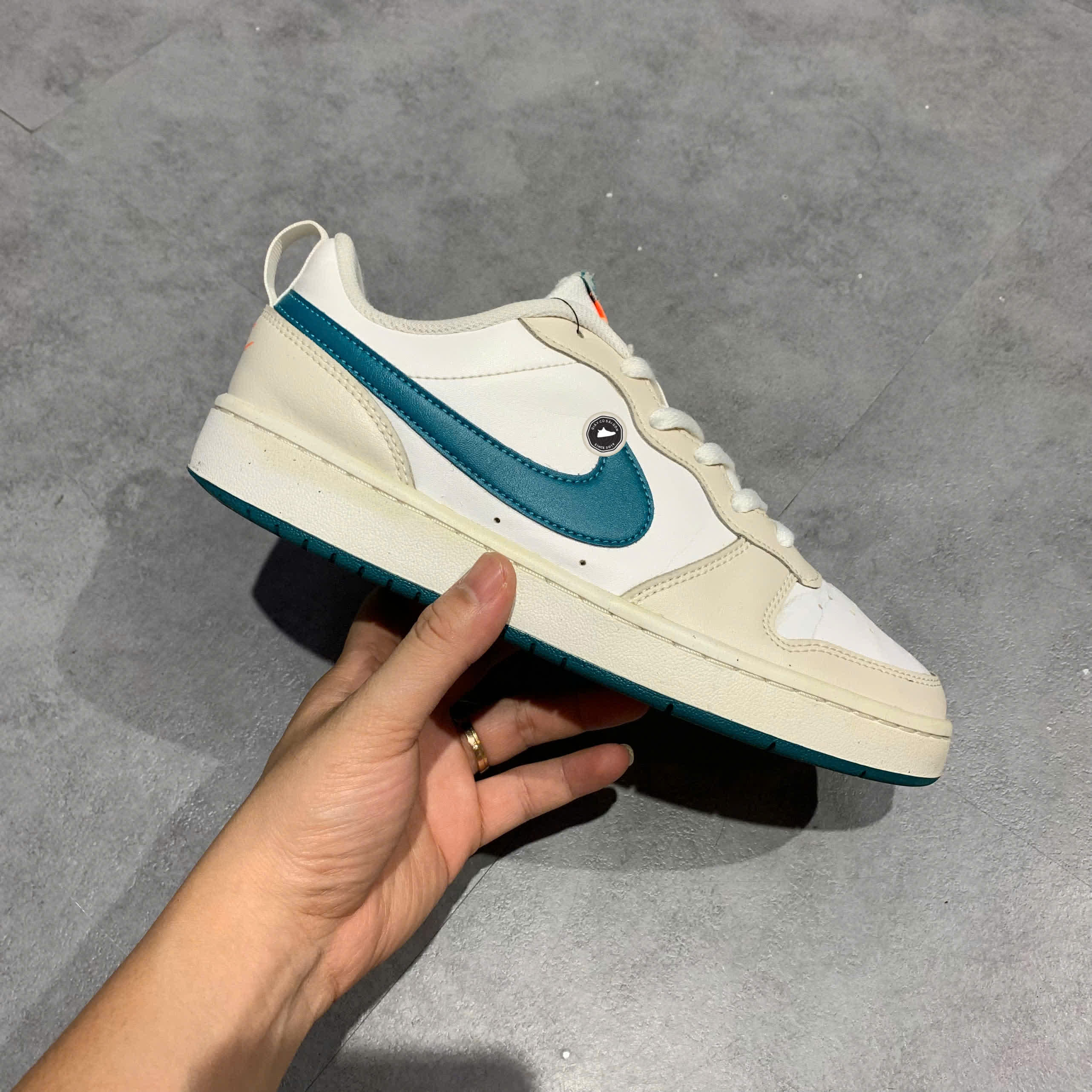 NIKE COURT BOROUGH ‘SAIL COURT BLUE BICOASTAL’ BQ5448 017 – GIÀY 2HAND CHÍNH HÃNG [PVN19257]
