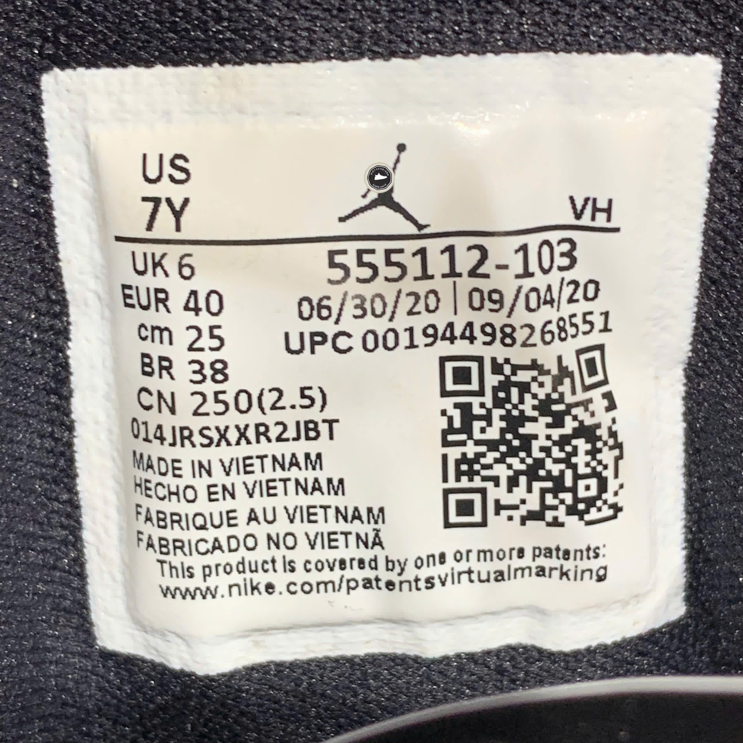 AIR JORDAN 1 MID WHITE LIGHT ARCTIC PINK – 555112 103 SIZE 40 – GIÀY 2HAND CHÍNH HÃNG