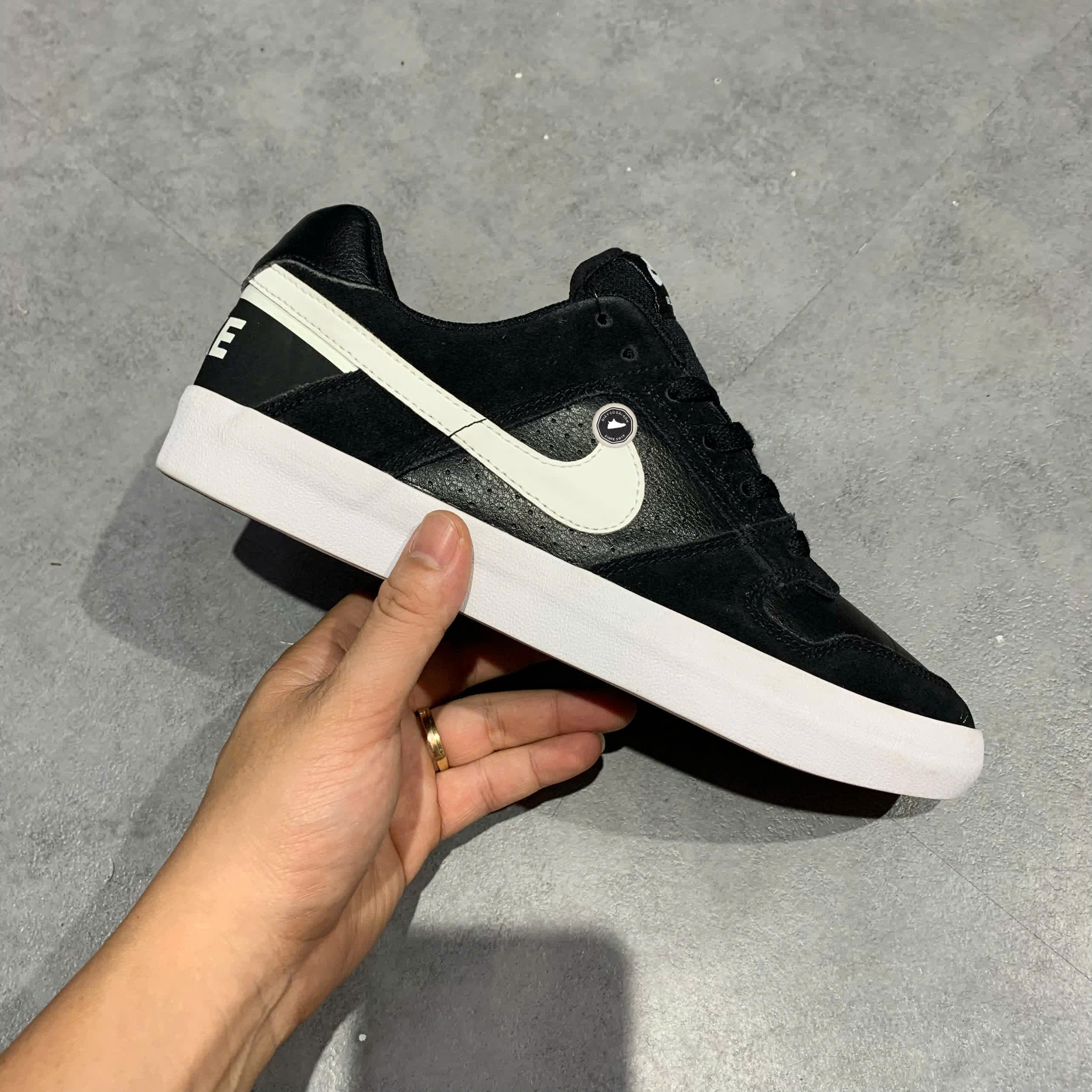 NIKE SB DELTA FORCE VULC ‘BLACK’ – 942237 010 SIZE 40.5 – GIÀY 2HAND CHÍNH HÃNG