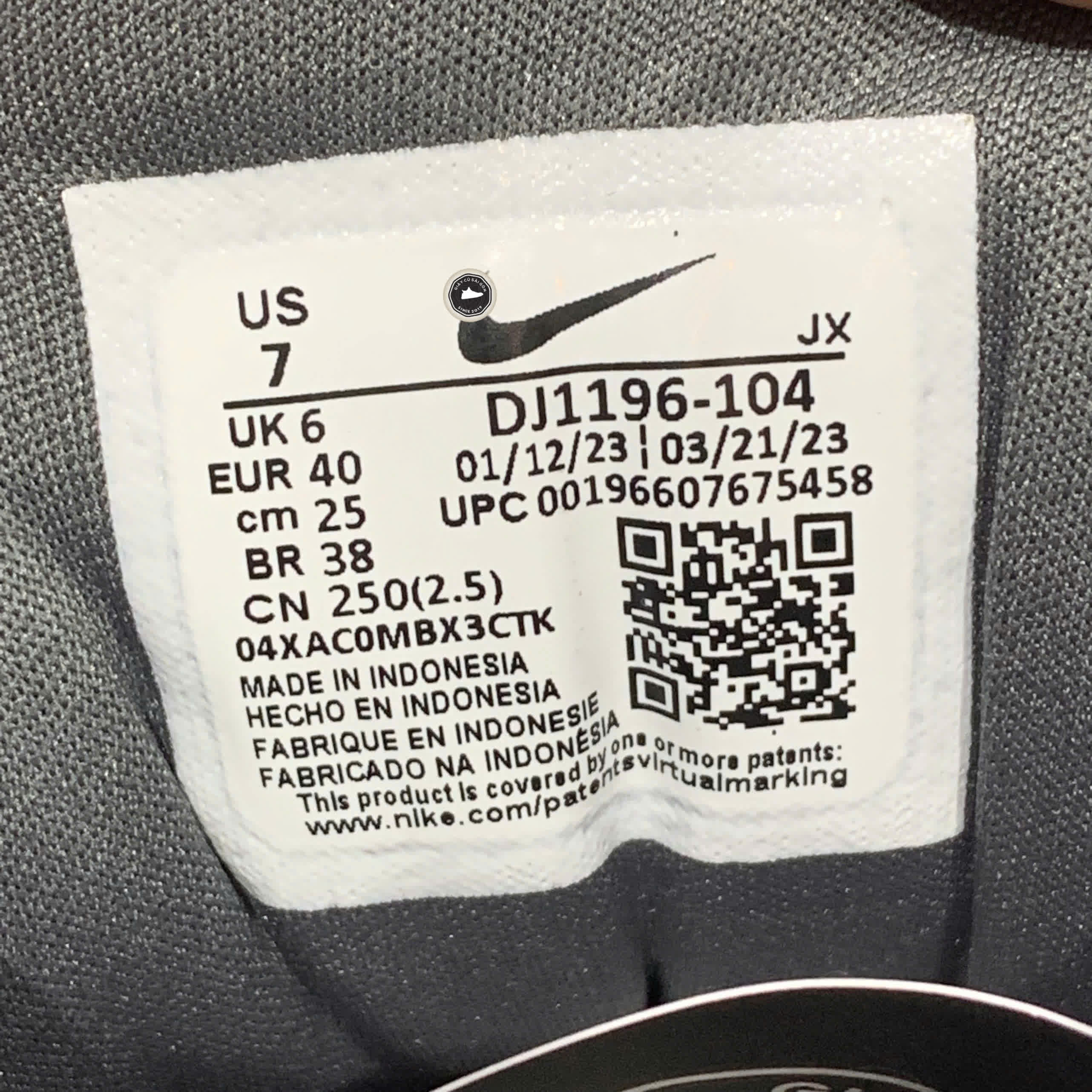 NIKE DEFY ALL DAY – DJ1196 104 SIZE 40 – GIÀY 2HAND CHÍNH HÀNG
