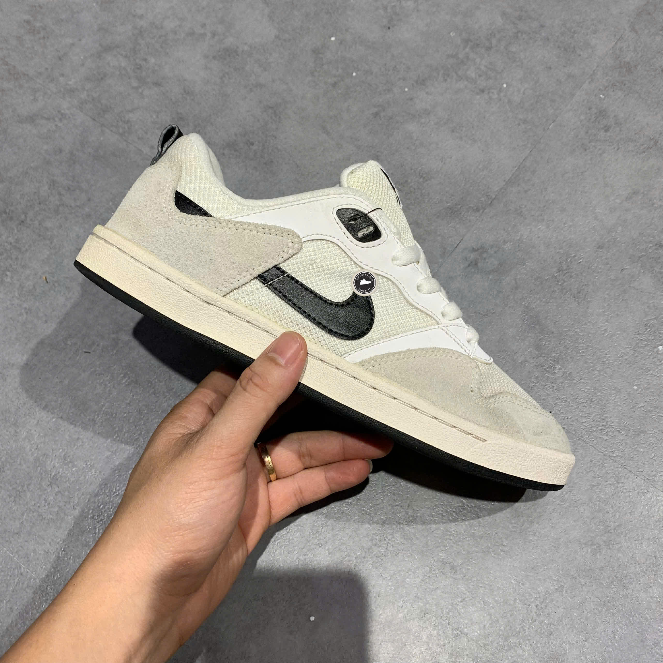 NIKE SB ALLEYOOP ‘WHITE GREY’ – CJ0882 100 SIZE 40 – GIÀY 2HAND CHÍNH HÃNG