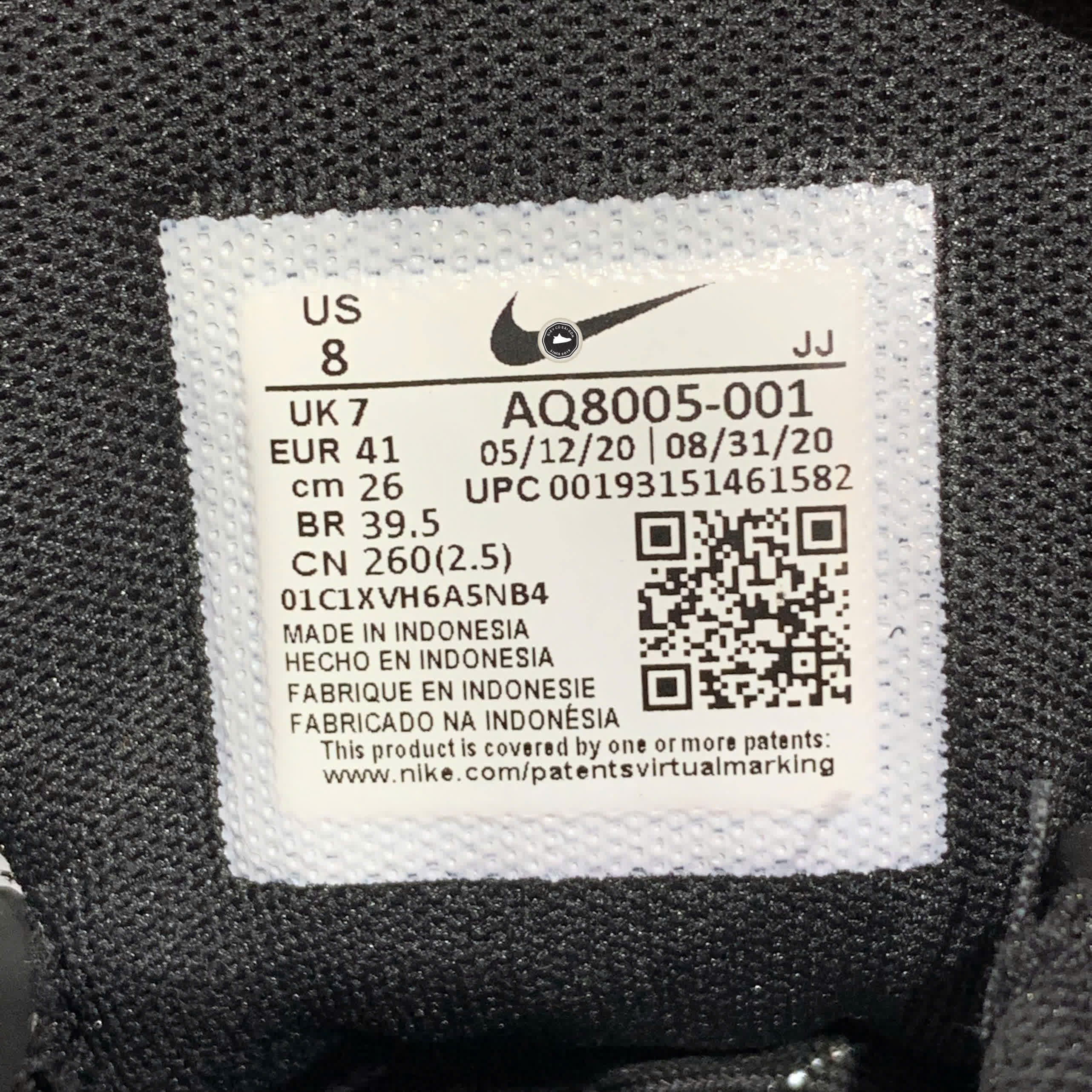 NIKE AIR ZOOM PEGASUS 36 SHIELD ‘TRIPLE BLACK’ – AQ8005‑001 – SIZE 41 – GIÀY 2HAND CHÍNH HÃNG
