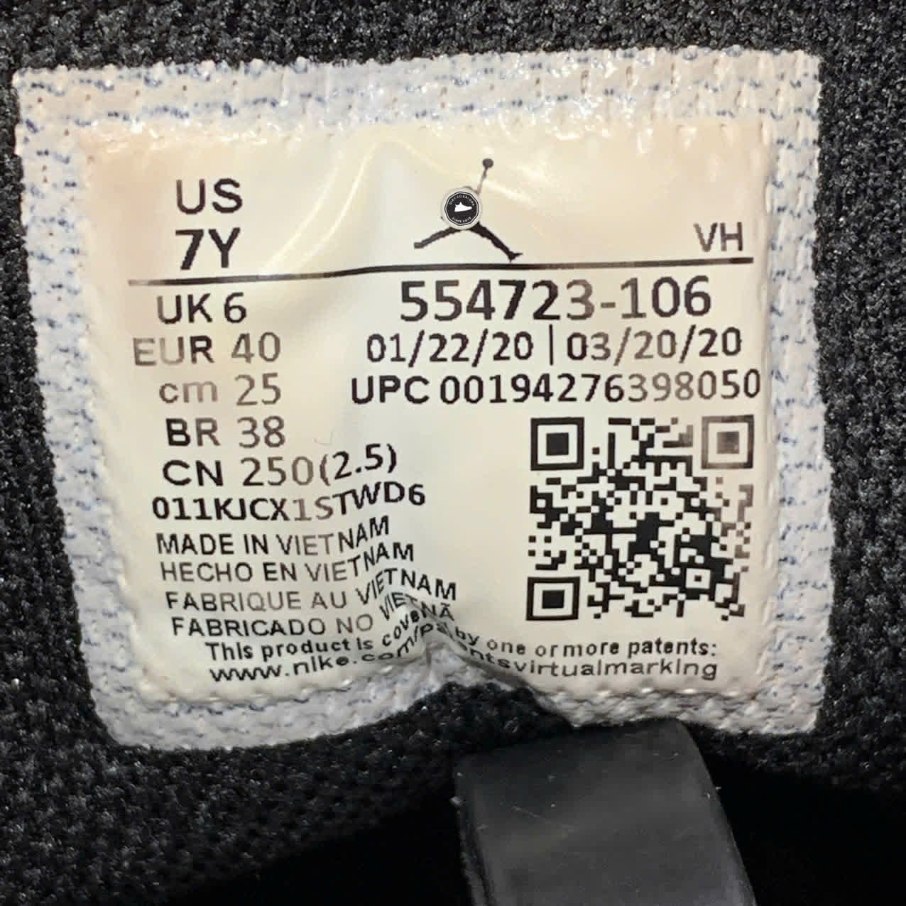 AIR JORDAN 1 LOW “PINKSICLE” GS 554723-106 SIZE 40 GIÀY 2HAND CHÍNH HÃNG PVN19838