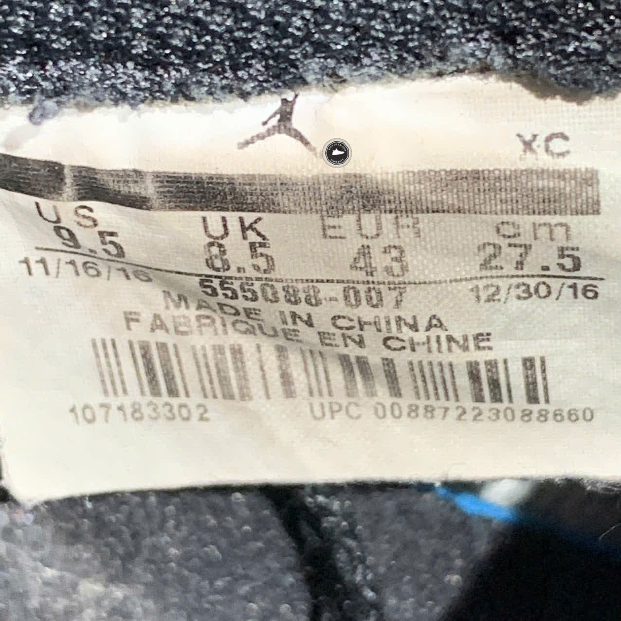 NIKE AIR JORDAN 1 RETRO HIGH OG ROYAL 555088 007 SIZE 43 GIÀY 2HAND CHÍNH HÃNG PVN197