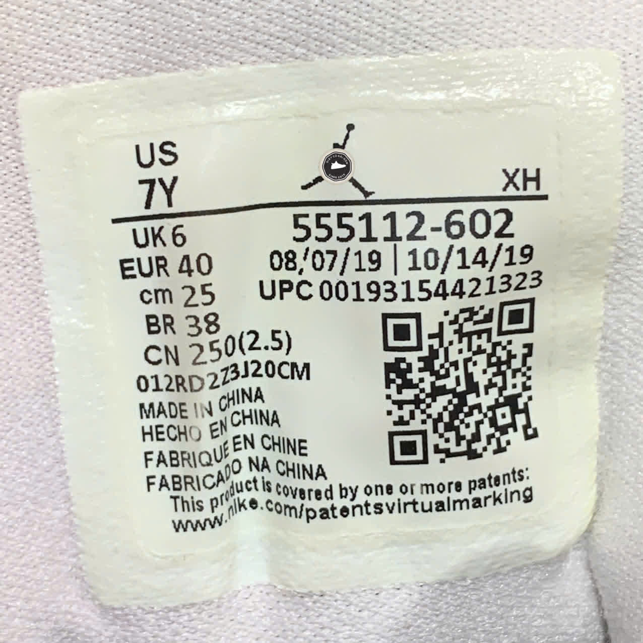 AIR JORDAN 1 MID (GS) – REGALY PURPLE FIRE PINK (mã 555112-602) SIZE 40 GIÀY 2HAND CHÍNH HÃNG PVN19800