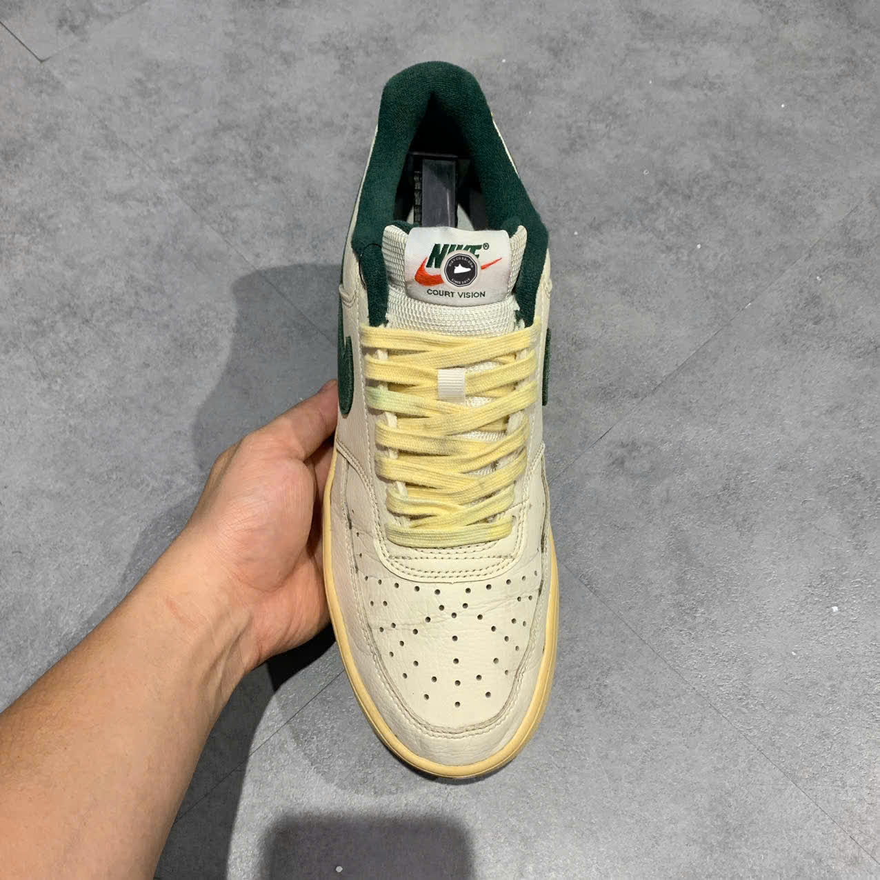 NIKE COURT VISION LOW SAIL PRO GREEN FD0320 133 SIZE 42 GIÀY 2HAND CHÍNH HÃNG PVN19665