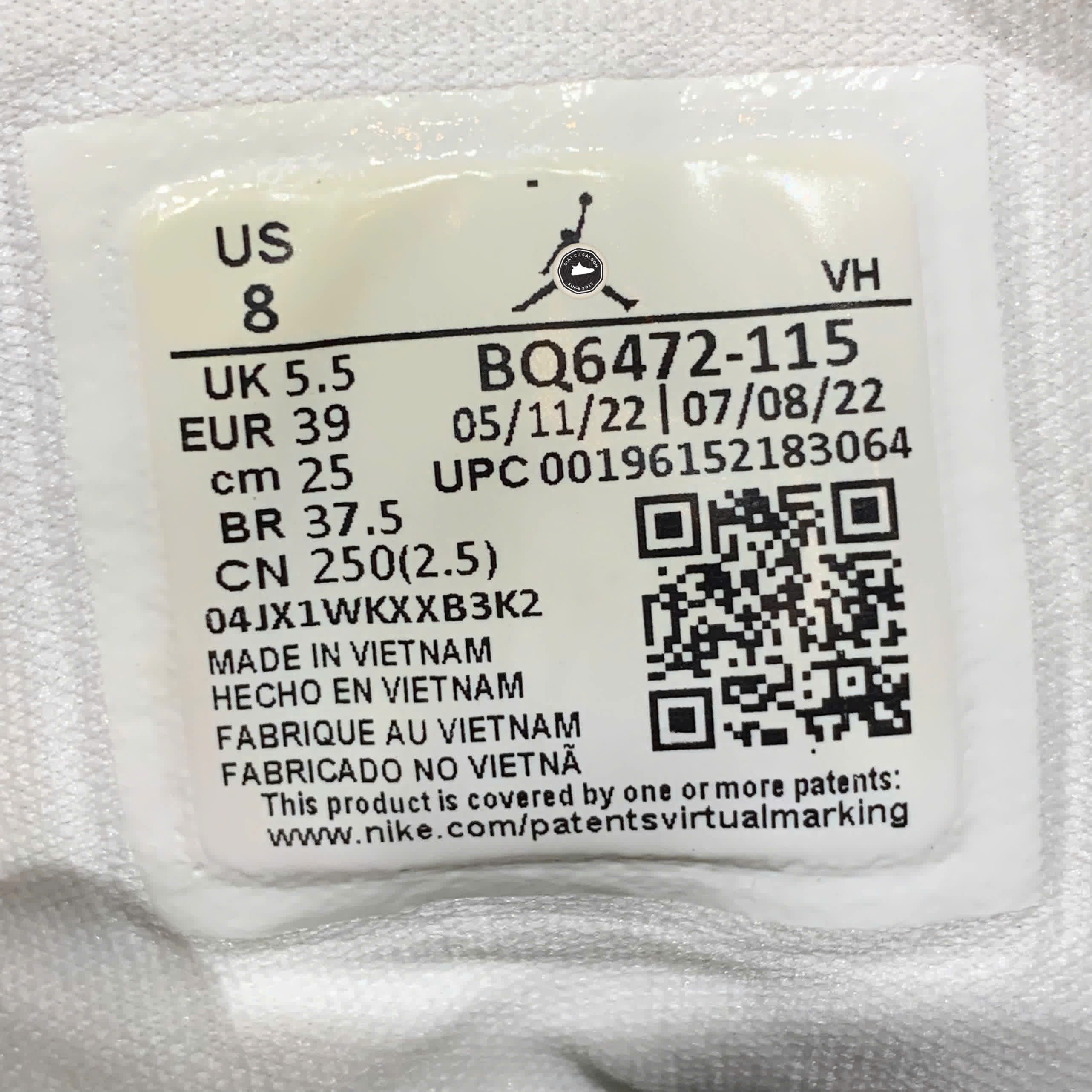 NIKE AIR JORDAN 1 MID 'STEALTH' BQ6472-115 GIÀY 2HAND CHÍNH HÃNG PVN19752