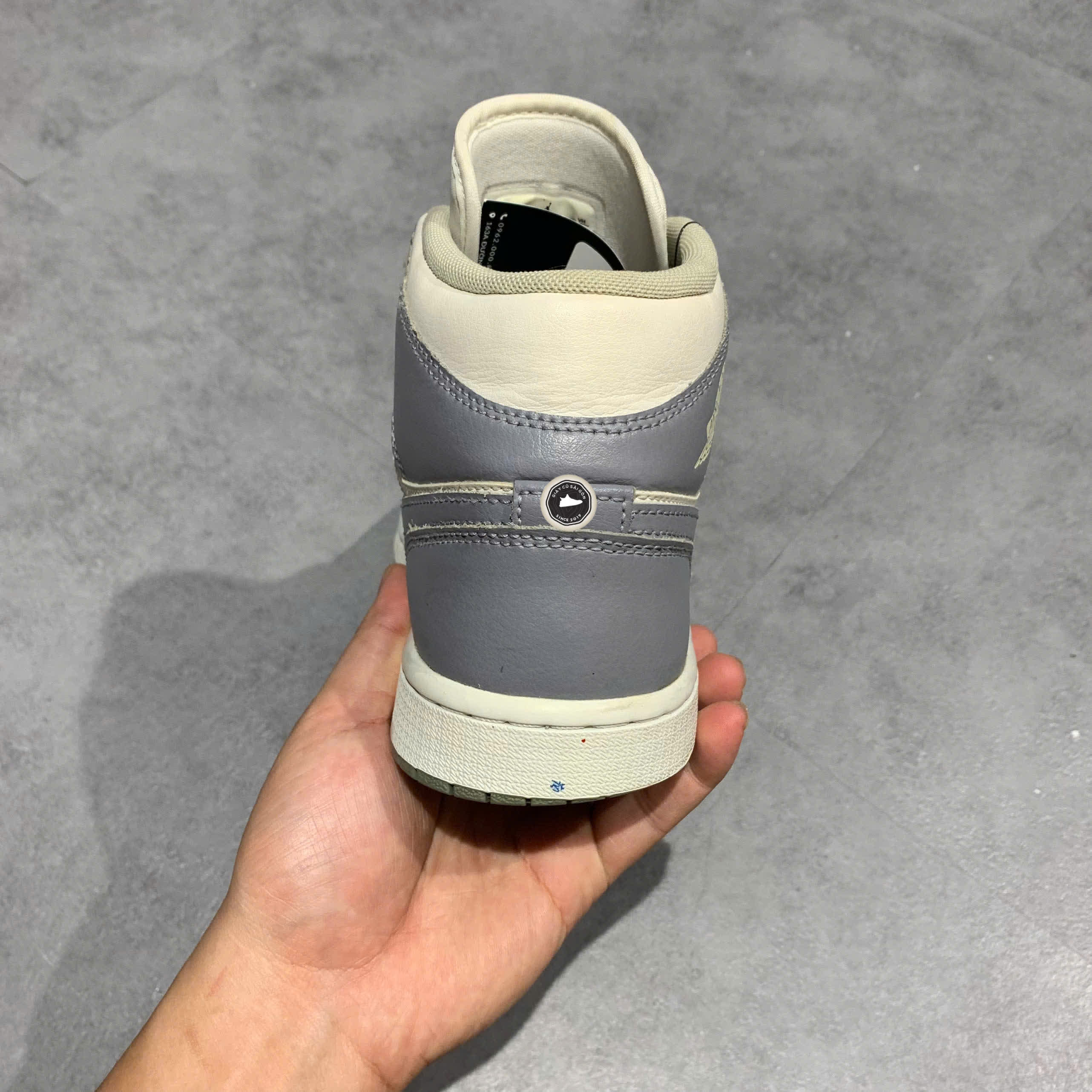 NIKE AIR JORDAN 1 MID 'STEALTH' BQ6472-115 GIÀY 2HAND CHÍNH HÃNG PVN19752