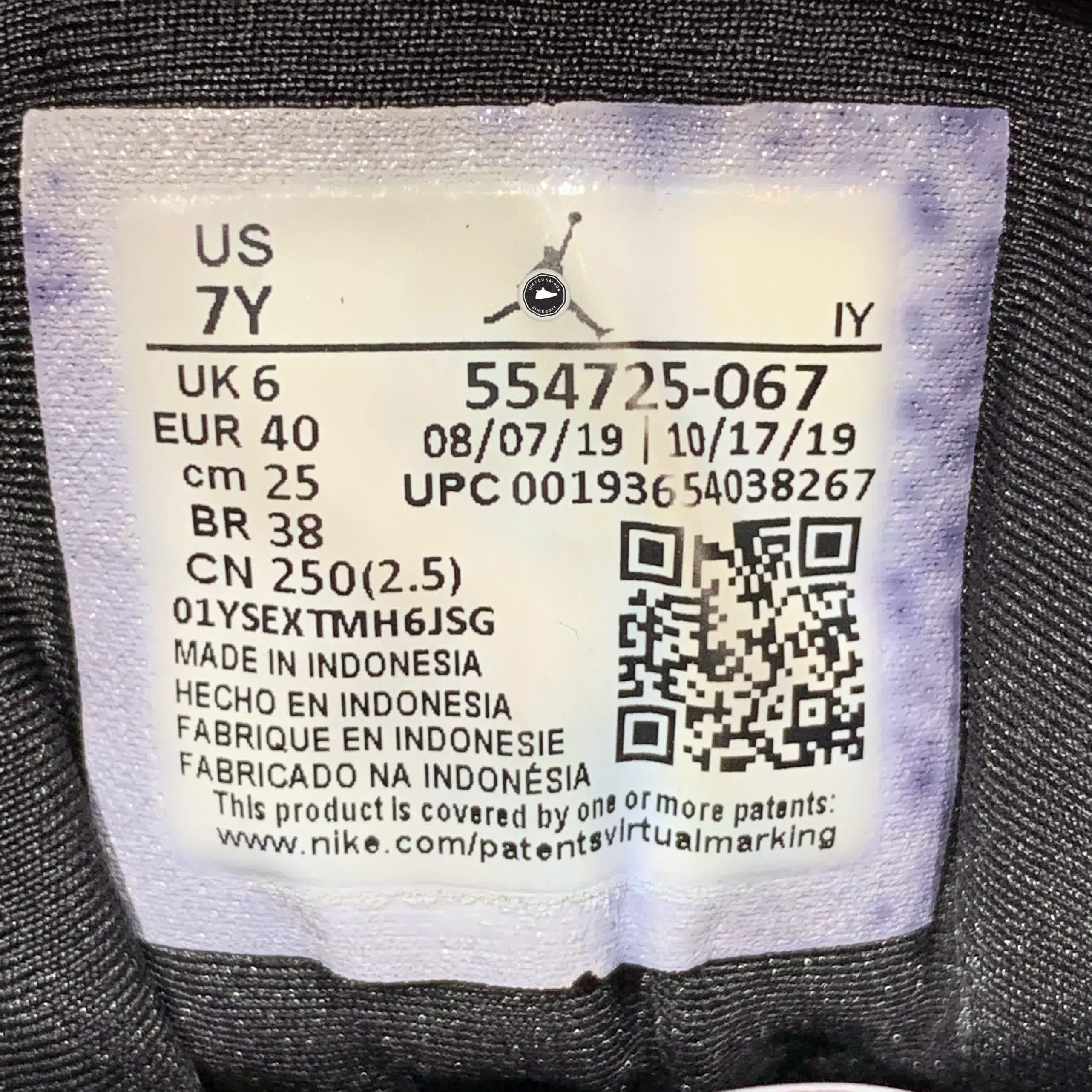 NIKE AIR JORDAN 1 MID “BLACK PINE GREEN” 554725-067 SIZE 40 GIÀY 2HAND CHÍNH HÃNG PVN19749