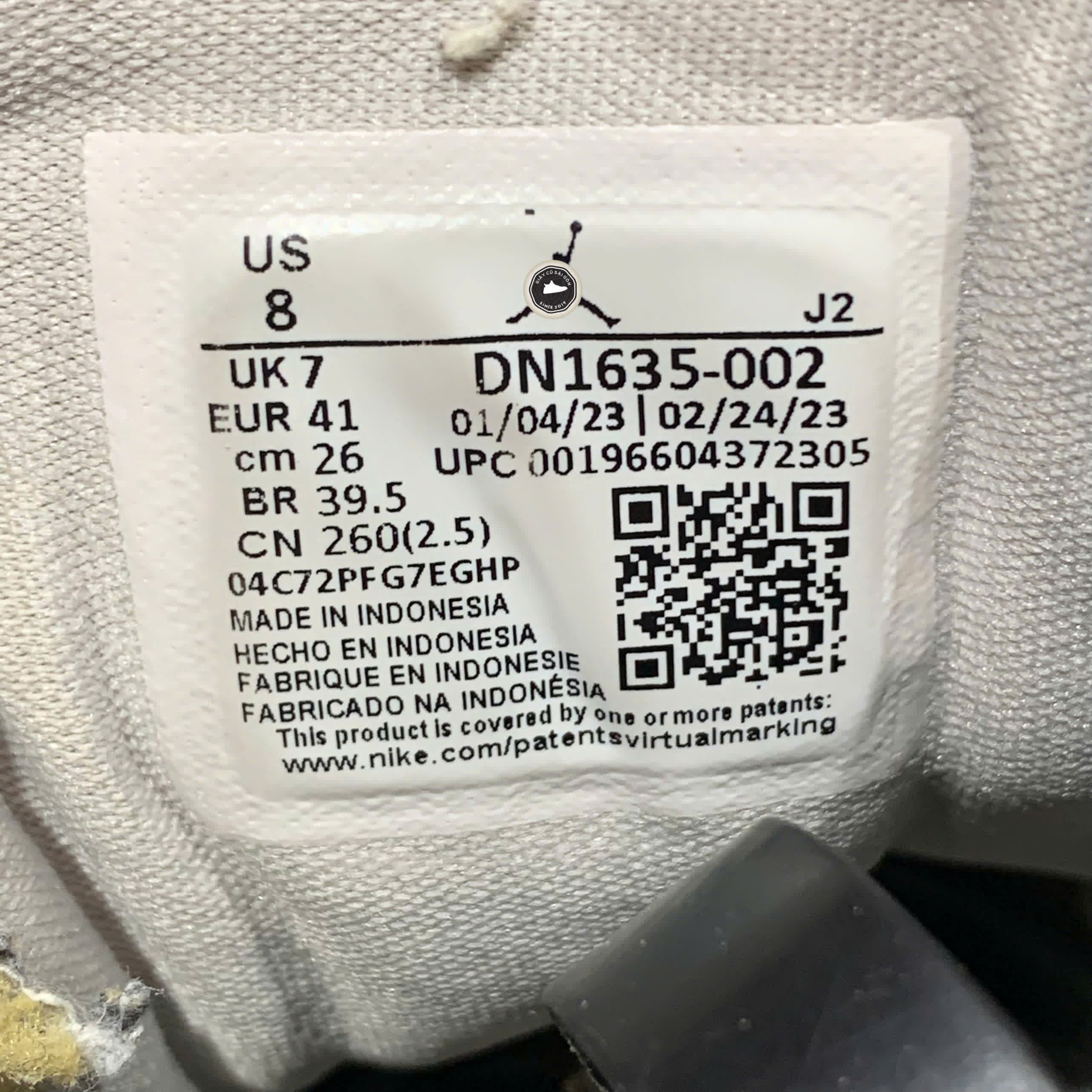 NIKE AIR JORDAN LOW SE CRAFT TECH GREY DN1635-002 SIZE 41 GIÀY