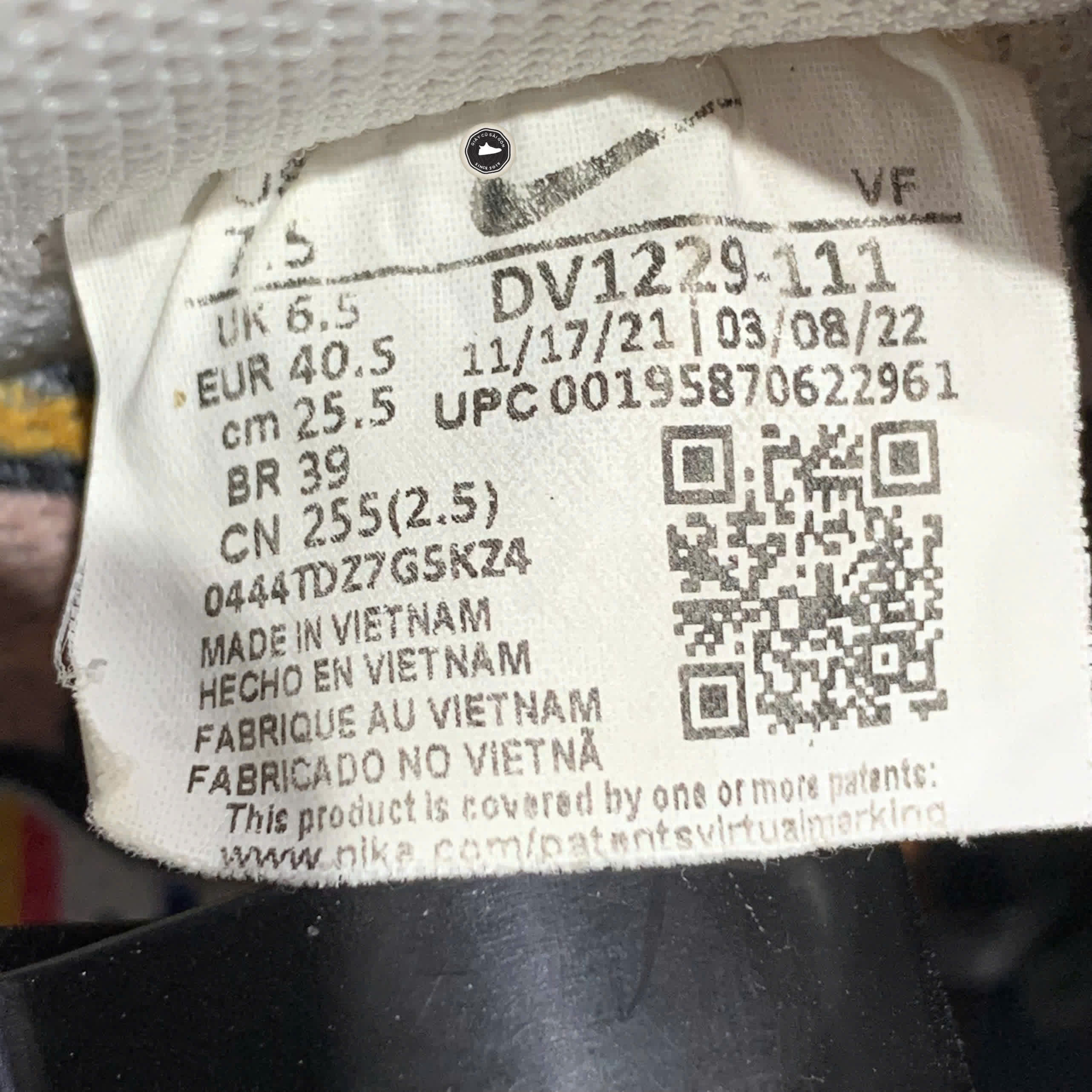 NIKE AIR FORCE 1 LOW “POP ART” DV1229-111 SIZE 41 GIÀY 2HAND CHÍNH HÃNG PVN19843