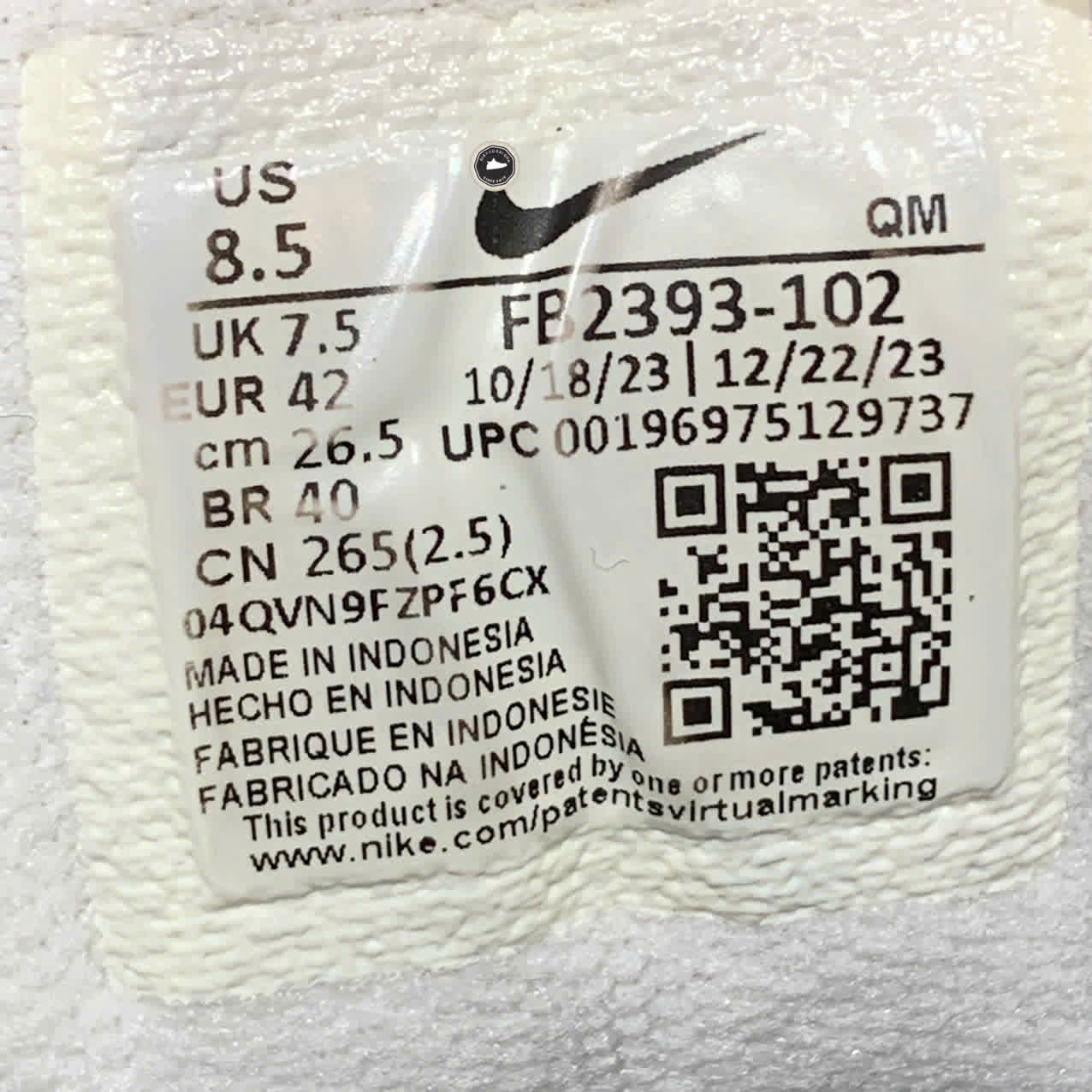 NIKE AIR MAX ISHOD WAIR SB "WHITE NAVY" FB2393-102 SIZE 42 GIÀY 2HAND CHÍNH HÃNG PVN19610