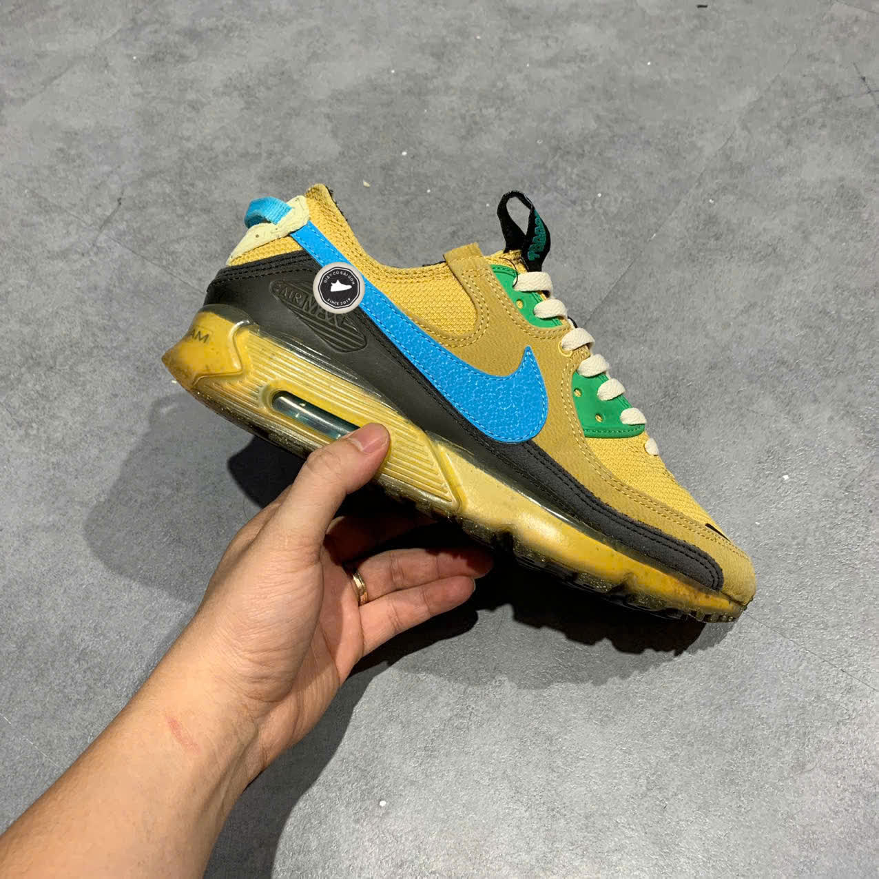 NIKE AIR MAX 90 TERRASCAPE “WHEAT GOLD” DQ3987-700 SIZE 41 GIÀY 2HAND CHÍNH HÃNG PVN19713
