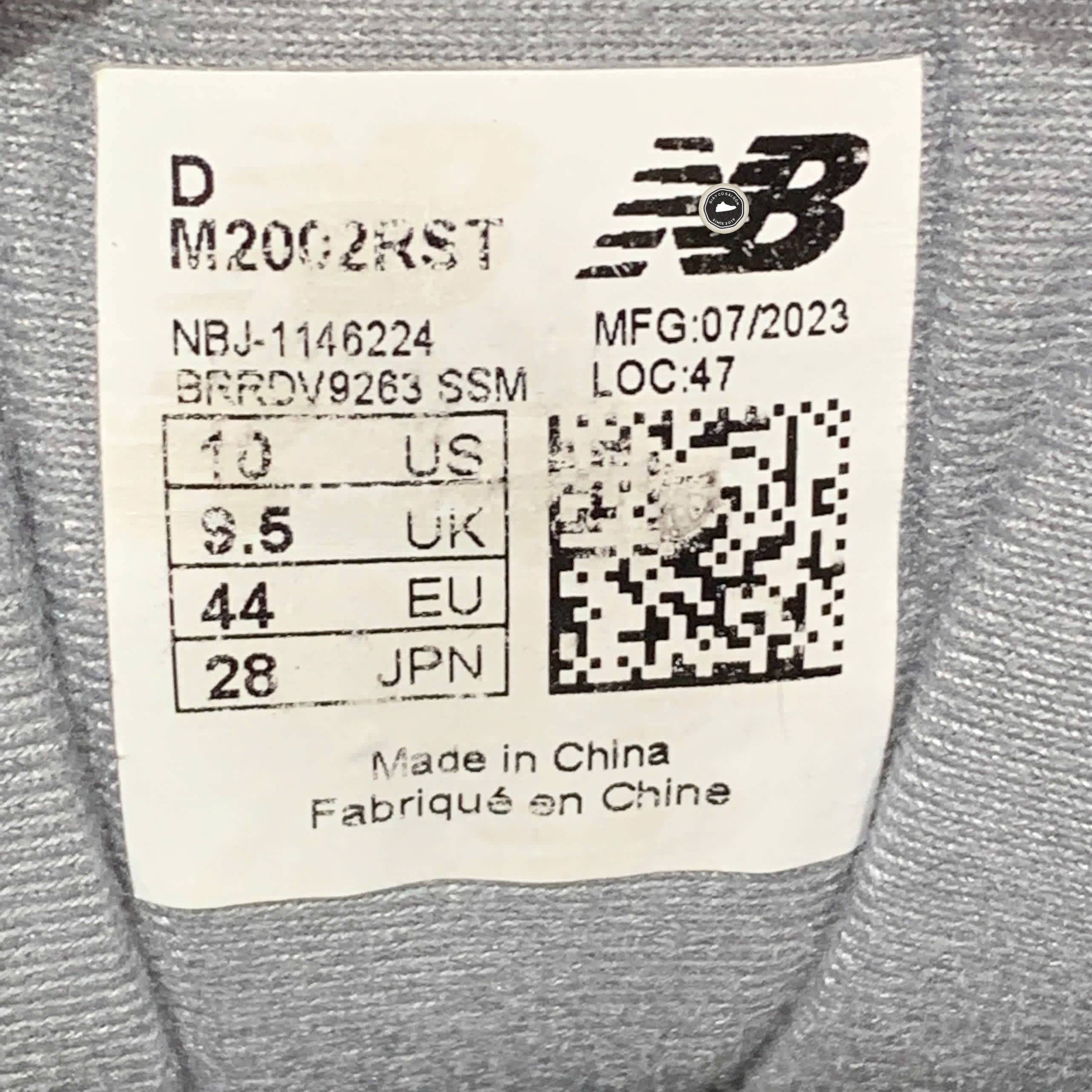 NEW BALANCE 2002R M2002RST SIZE 44 GIÀY 2HAND CHÍNH HÃNG PVN19861