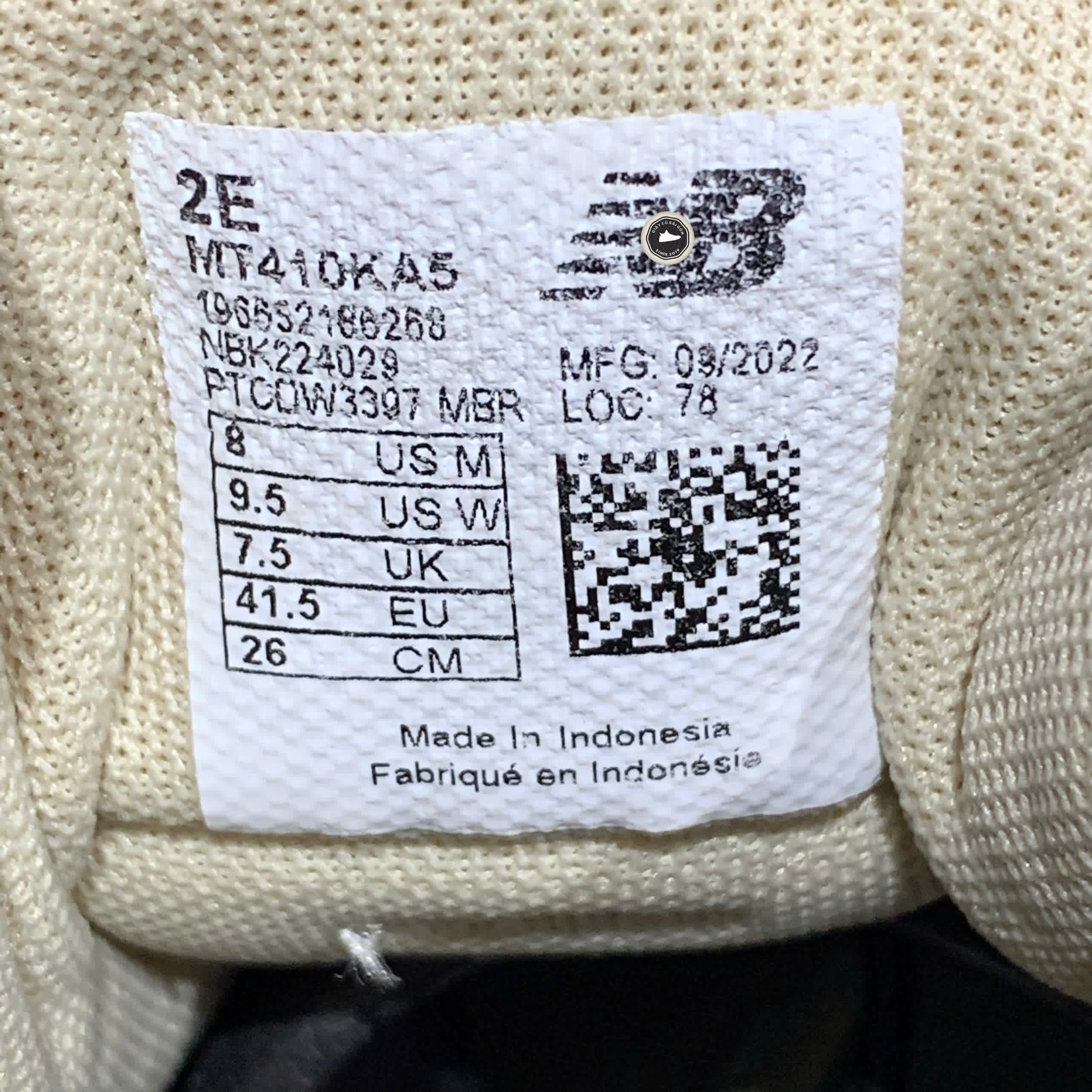 NEW BALANCE 410 MT410KA5 SIZE 41.5 GIÀY 2HAND CHÍNH HÃNG PVN19877