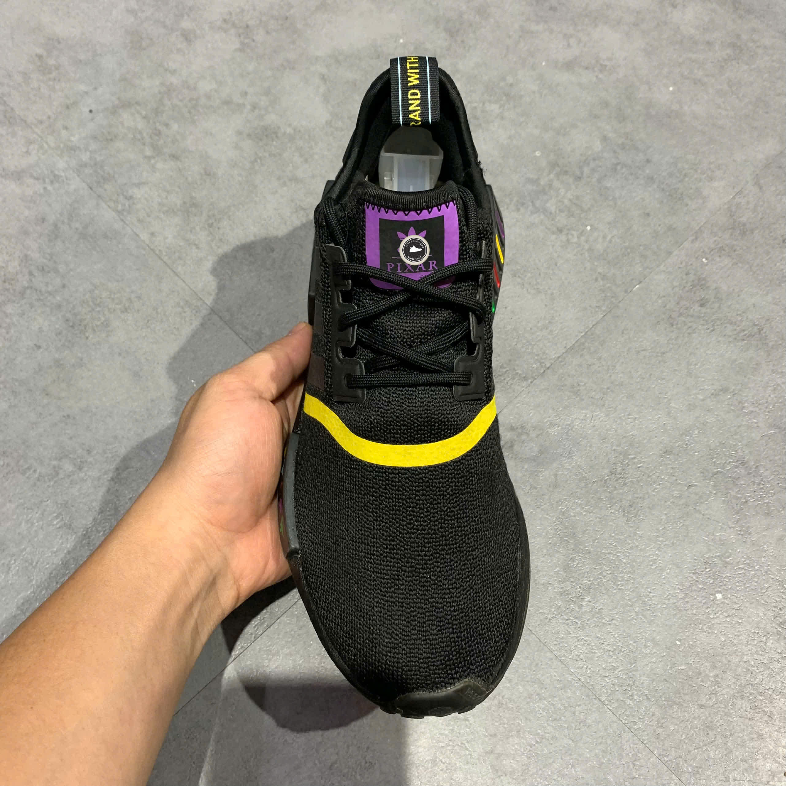 ADIDAS X PIXAR NMD_R1 'TOY STORY BLACK' GX0997 SIZE 38 2/3 GIÀY 2HAND CHÍNH HÃNG PVN20181