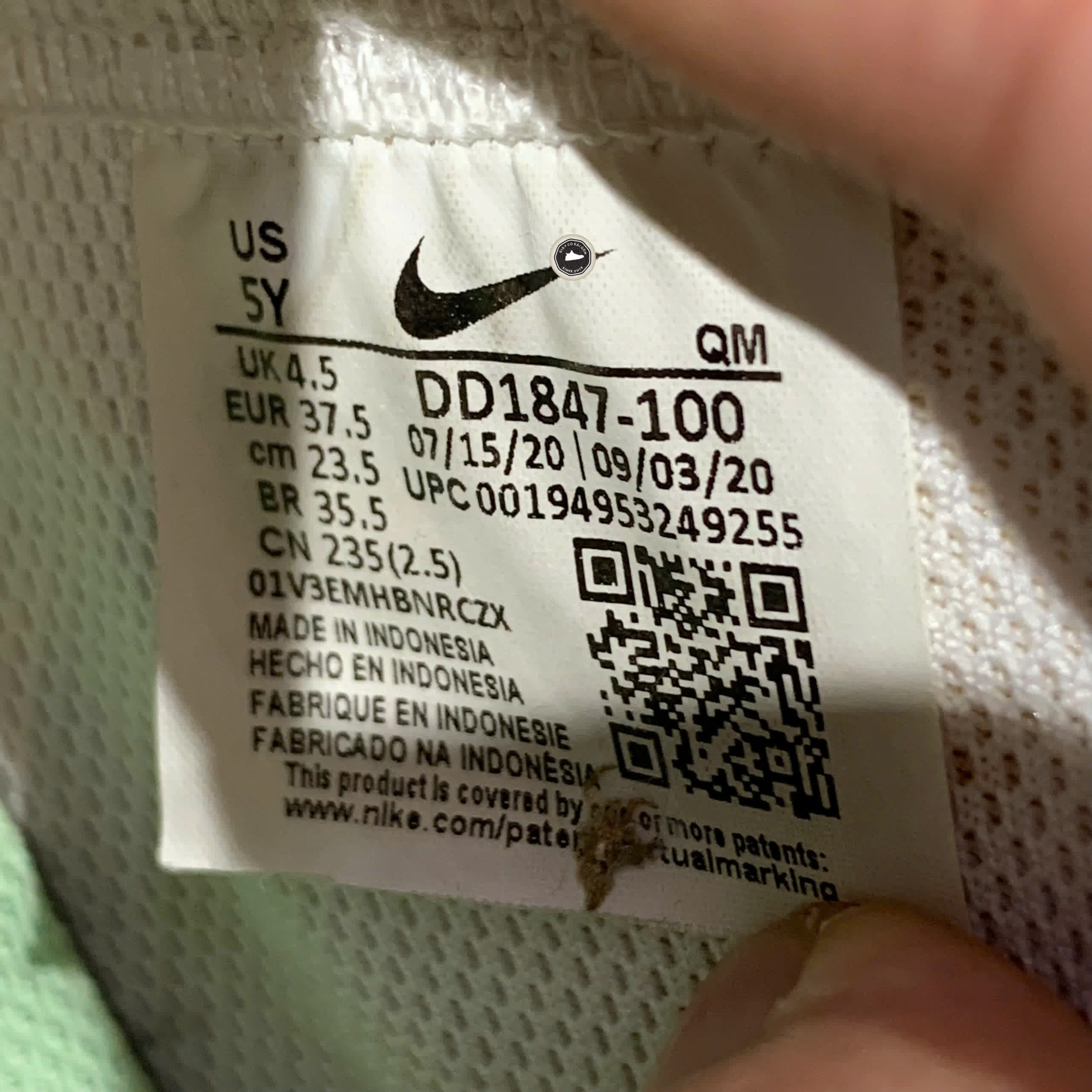 NIKE BLAZER MID ’77 SE DOUBLE SWOOSH DD1847-100 SIZE 37.5 GIÀY 2HAND CHÍNH HÃNG PVN20132