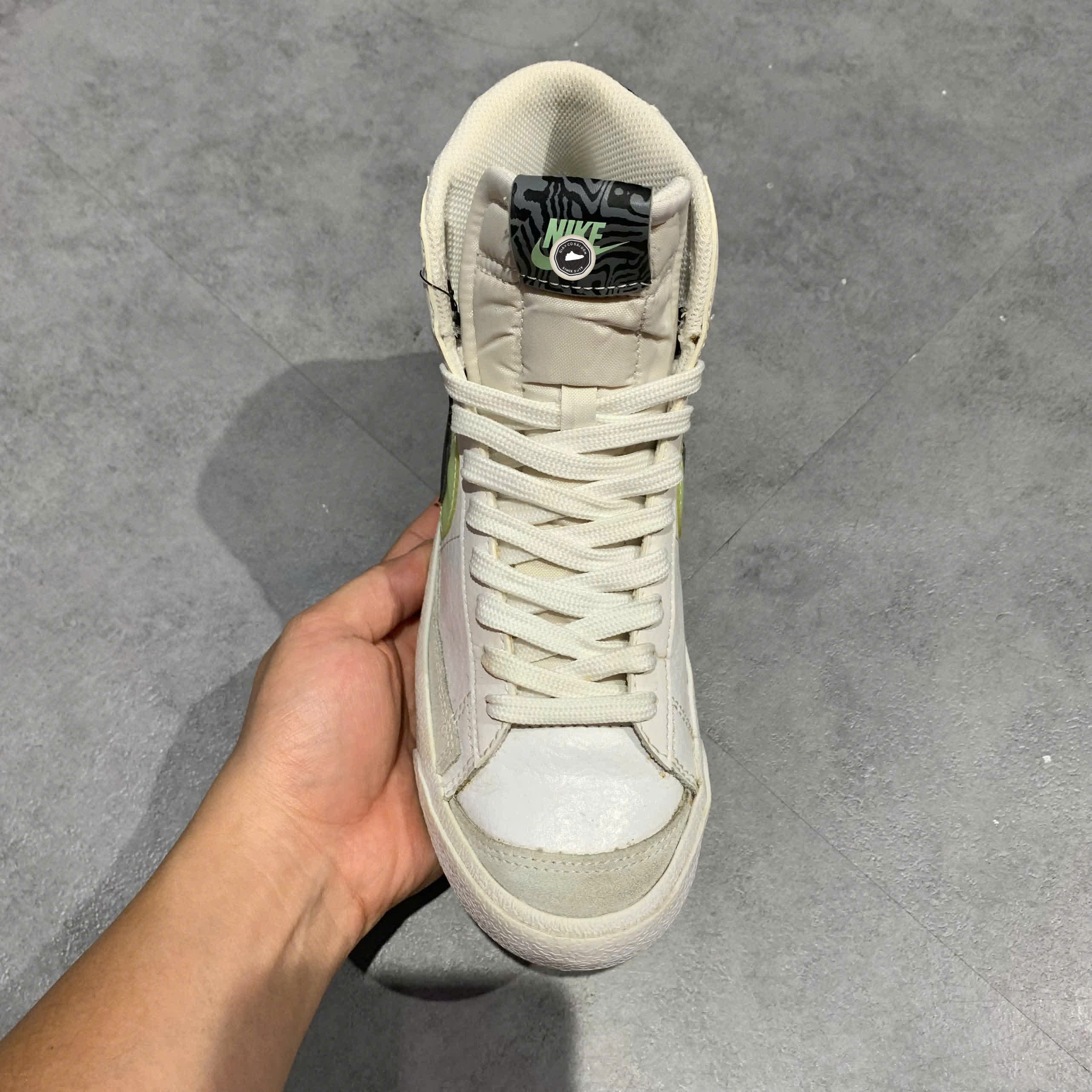 NIKE BLAZER MID ’77 SE DOUBLE SWOOSH DD1847-100 SIZE 37.5 GIÀY 2HAND CHÍNH HÃNG PVN20132