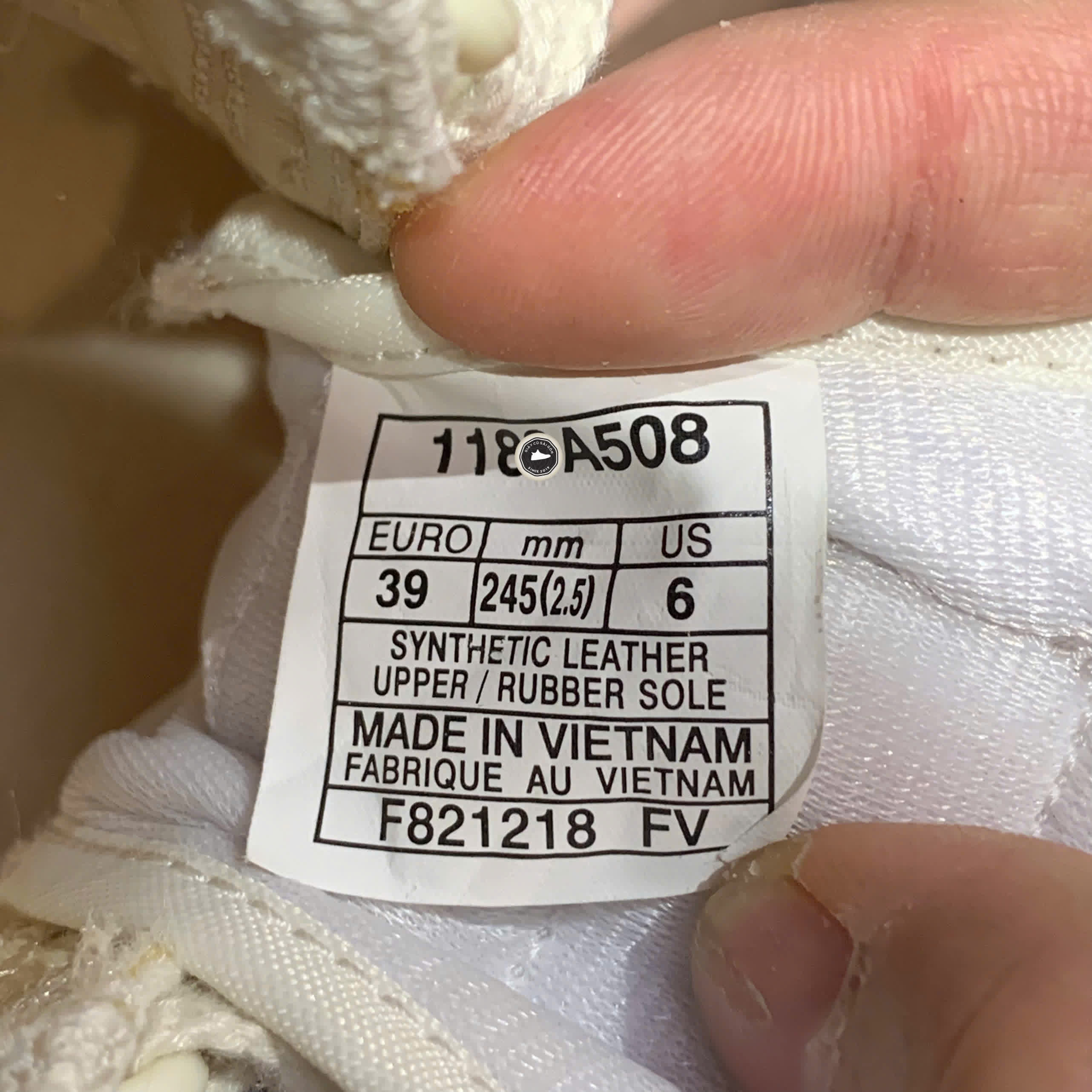 ONITSUKA TIGER DUALIO ‘WHITE’ 1183A508 SIZE 39 GIÀY 2HAND CHÍNH HÃNG PVN20180