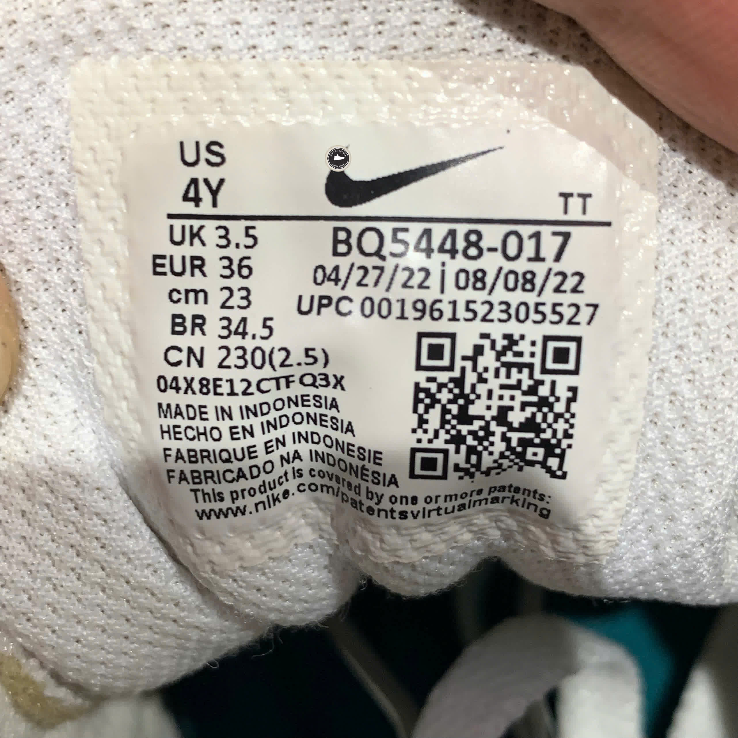 NIKE COURT BOROUGH LOW 2 'PHANTOM BRIGHT SPRUCE' BQ5448-017 – SIZE 36 GIÀY 2HAND CHÍNH HÃNG – PVN20228