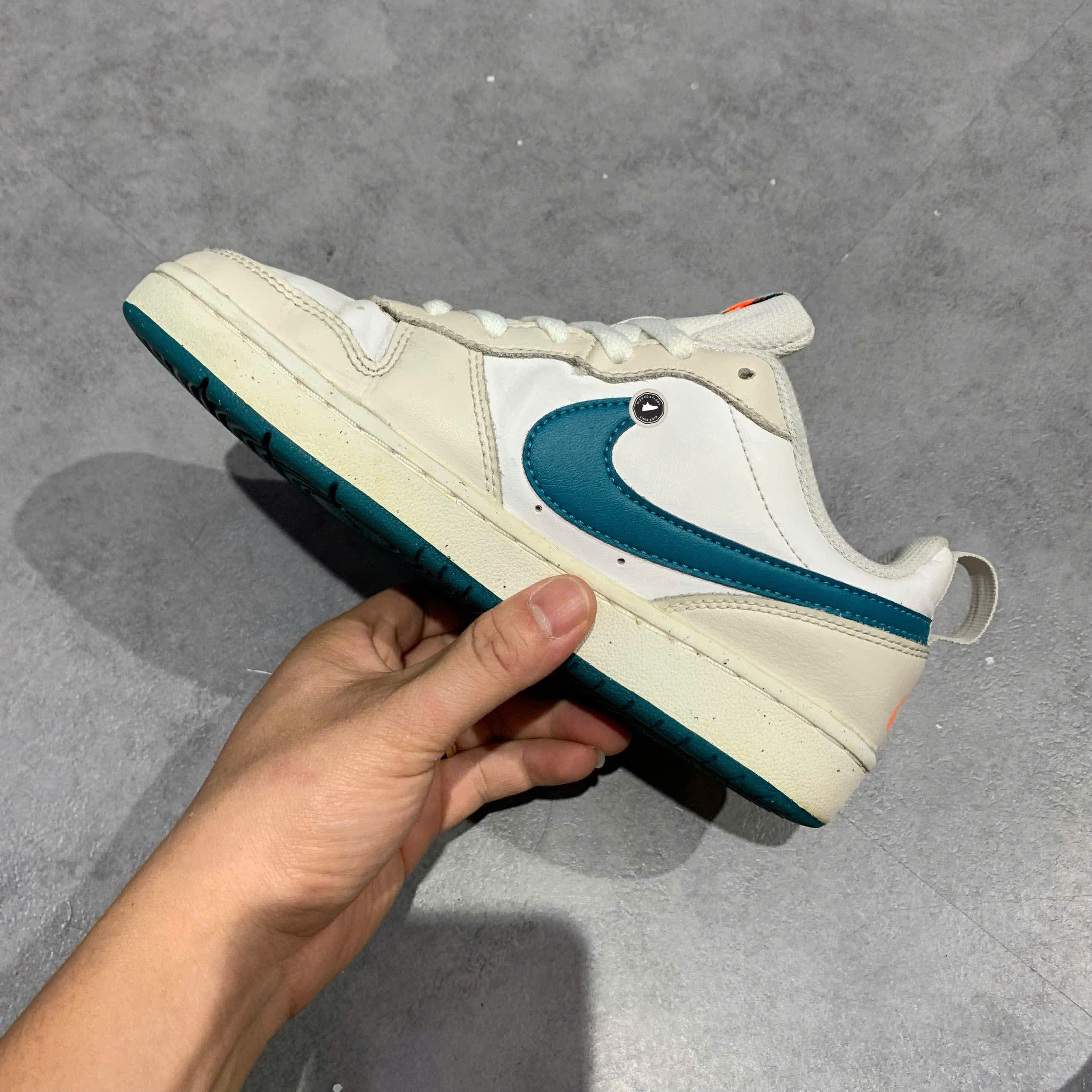 NIKE COURT BOROUGH LOW 2 'PHANTOM BRIGHT SPRUCE' BQ5448-017 – SIZE 36 GIÀY 2HAND CHÍNH HÃNG – PVN20228