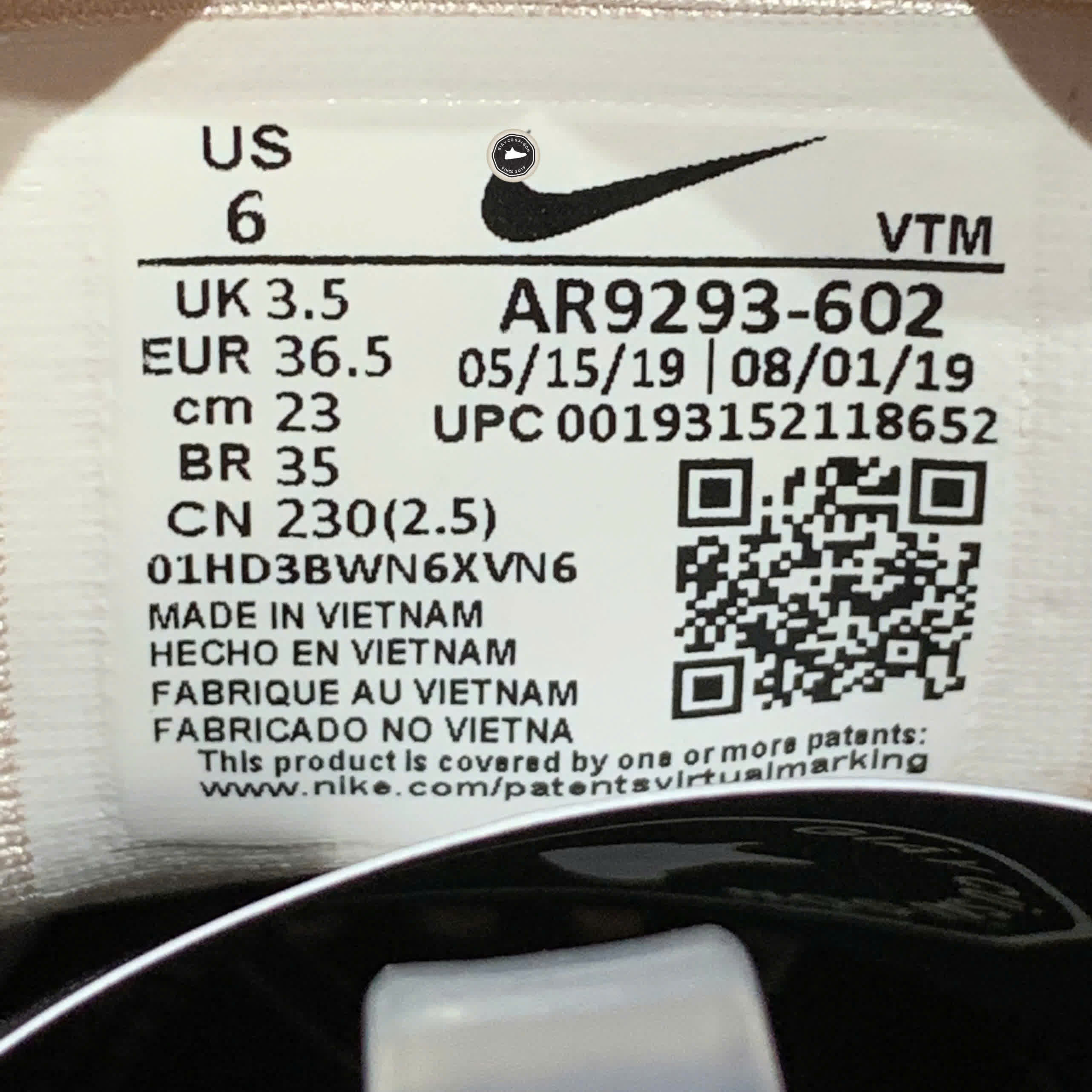 NIKE AIR MAX 720 AR9293-602 SIZE 36.5 GIÀY 2HAND CHÍNH HÃNG PVN20201