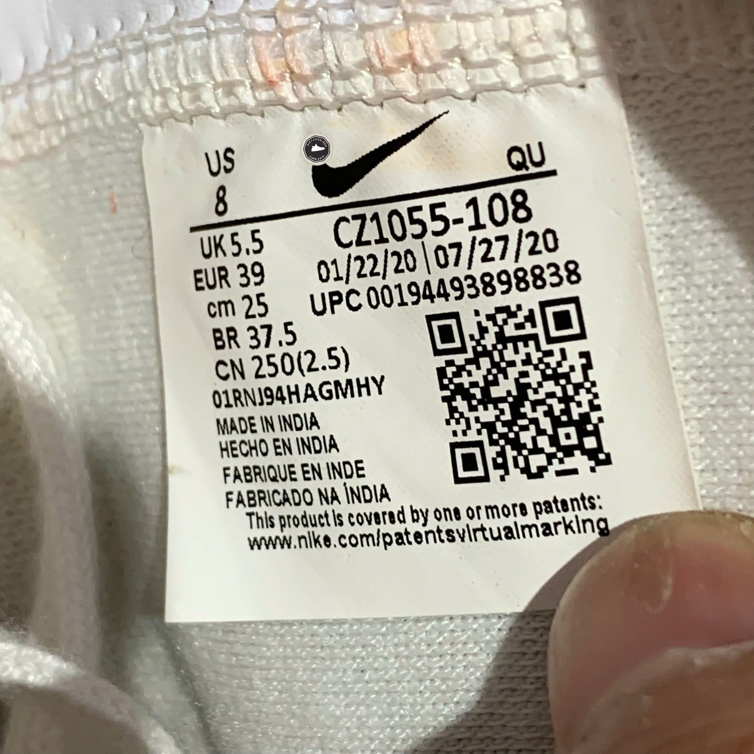 NIKE BLAZER MID ’77 “BARELY VOLT” CZ1055-108 SIZE 39 GIÀY 2HAND CHÍNH HÃNG PVN20222