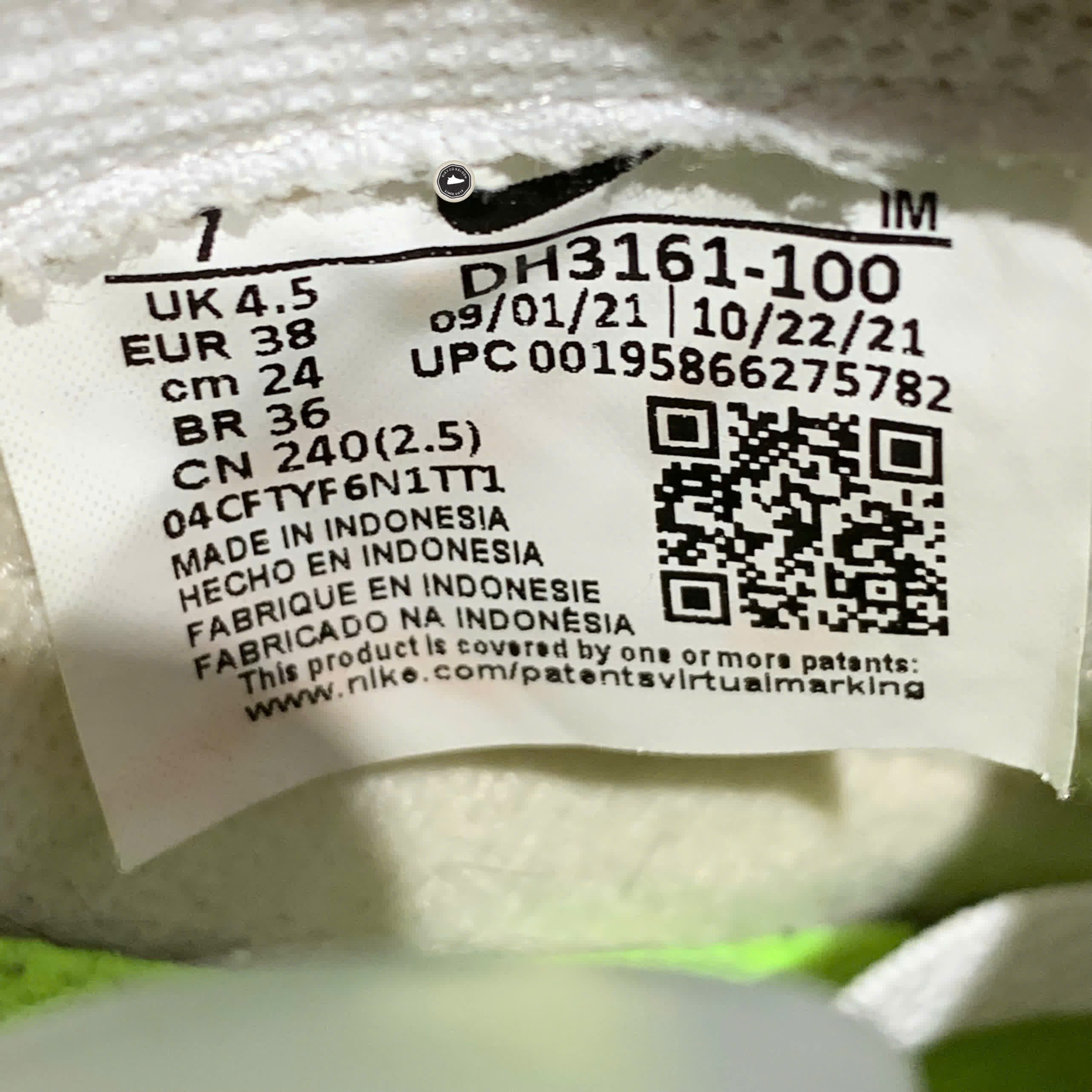 NIKE COURT LEGACY NEXT NATURE DH3161-100 SIZE 38 GIÀY 2HAND CHÍNH HÃNG PVN20141