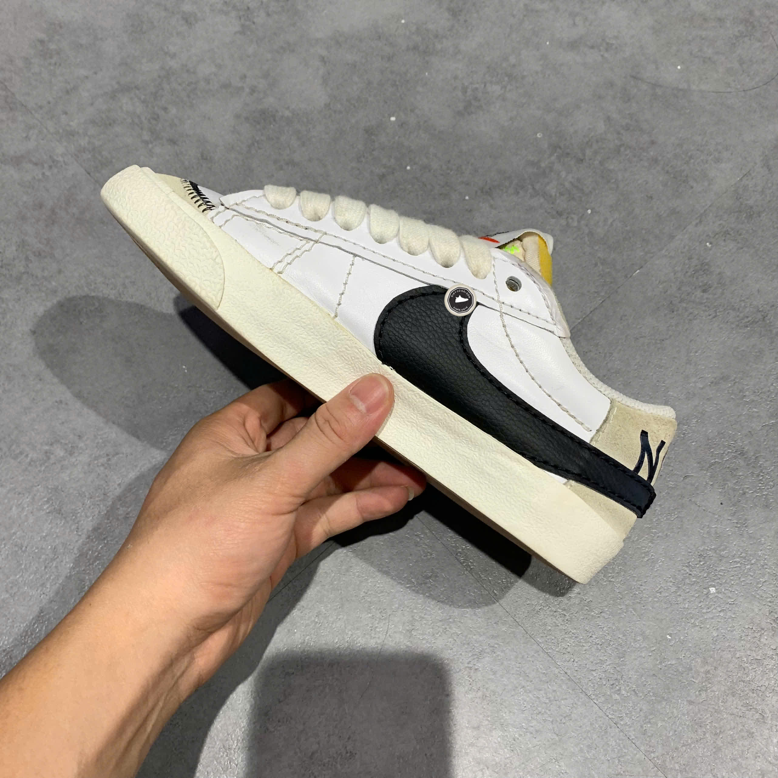 NIKE BLAZER LOW ’77 JUMBO DQ1470-101 SIZE 38 GIÀY 2HAND CHÍNH HÃNG PVN20149