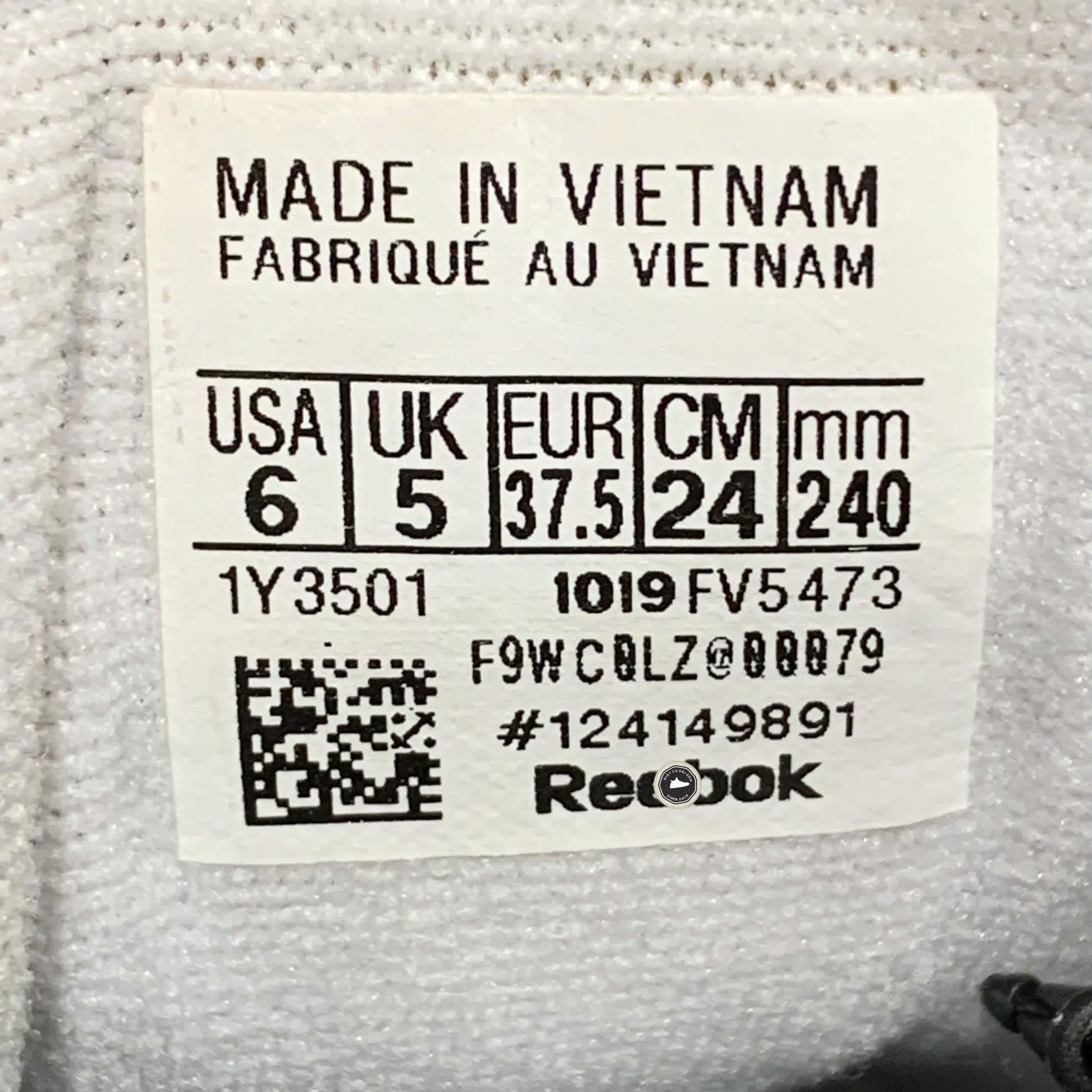 REEBOK INTERVAL 96 'RADIANT RED BLUE' FV5473 SIZE 37.5 GIÀY 2HAND CHÍNH HÃNG PVN20145