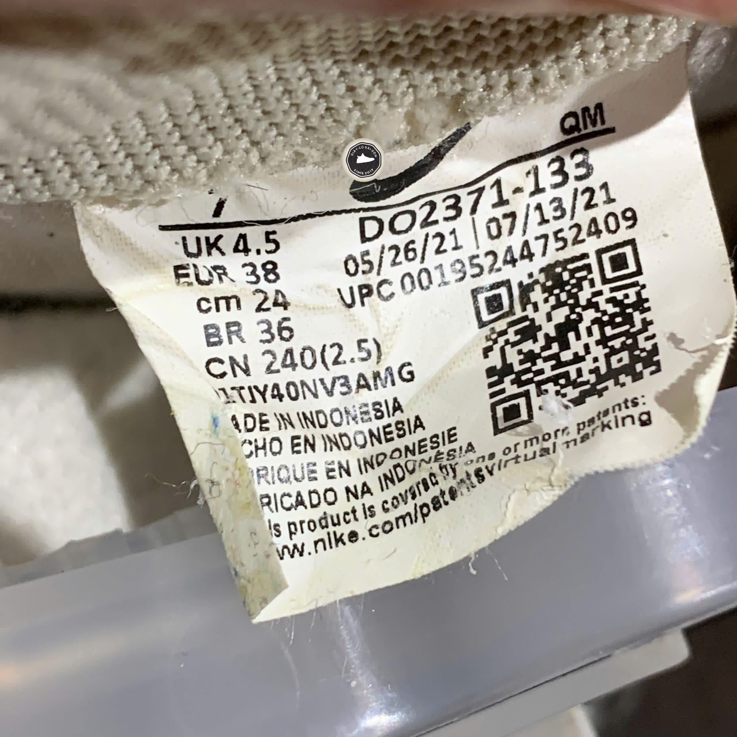 NIKE BLAZER LOW PLATFORM DO2371-133 SIZE 38 GIÀY 2HAND CHÍNH HÃNG PVN20151